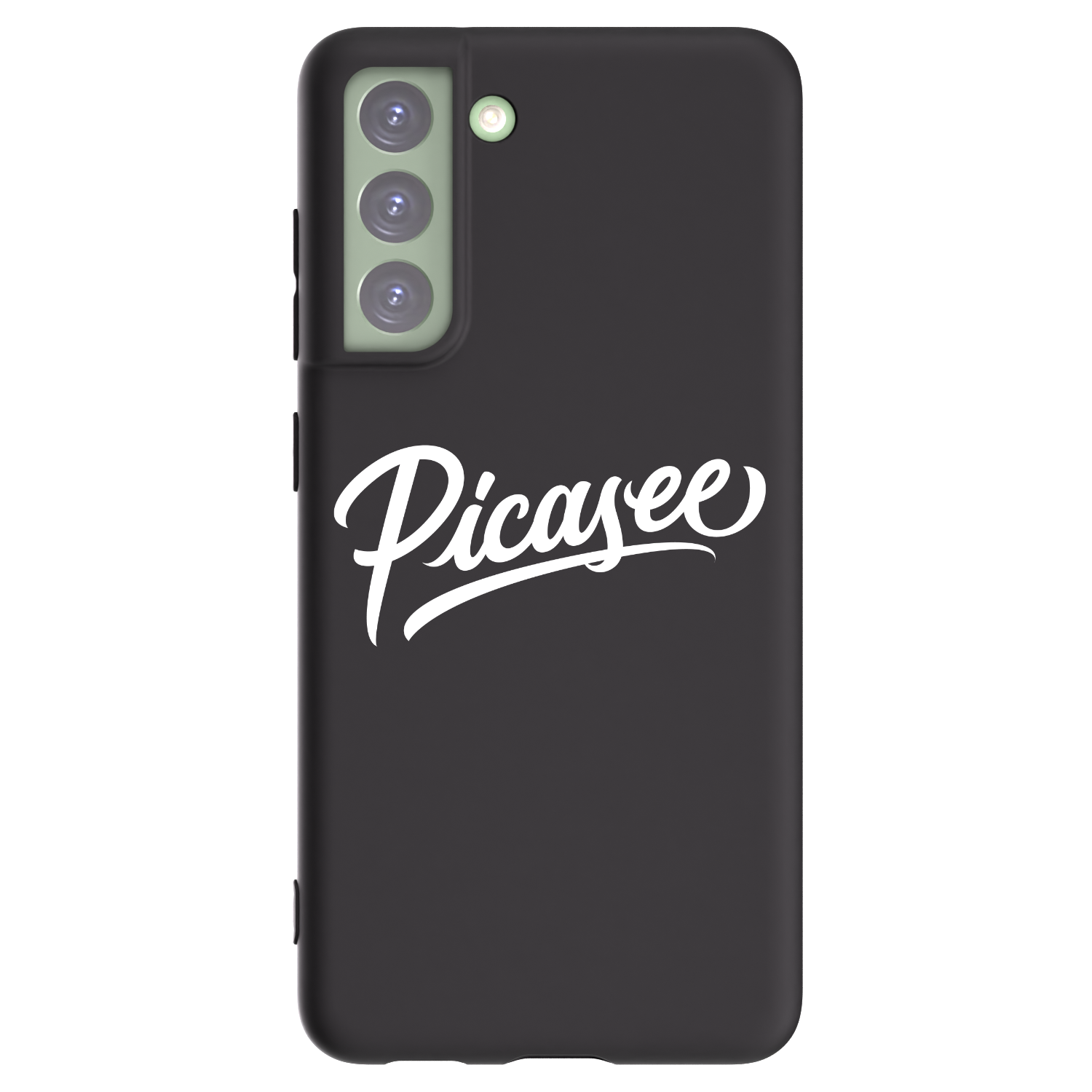 Picasee Samsung Galaxy S21 FE 5G Hülle - Schwarzes Silikon - Picasee - old logo - white