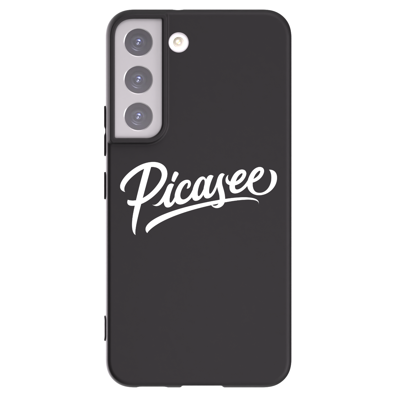 Picasee Samsung Galaxy S22 5G Hülle - Schwarzes Silikon - Picasee - old logo - white