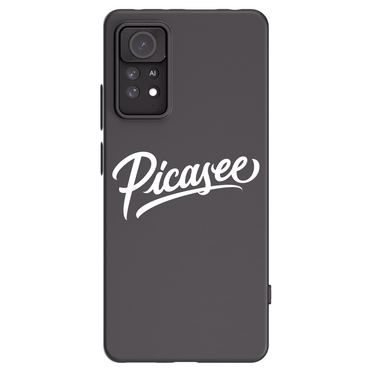 Picasee Xiaomi Redmi Note 11 Pro Hülle - Schwarzes Silikon - Picasee - old logo - white