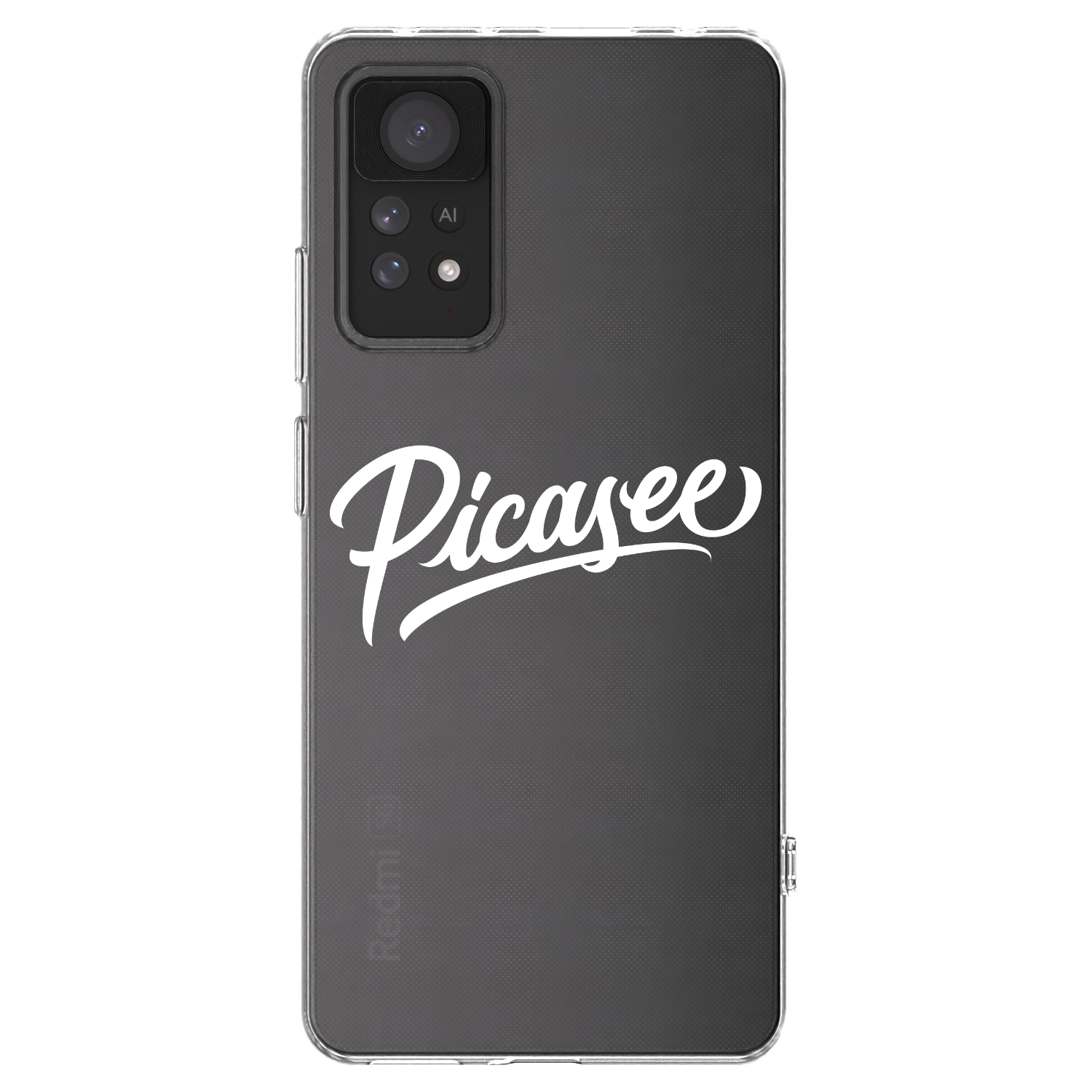 Picasee Xiaomi Redmi Note 11 Pro Hülle - Transparentes Silikon - Picasee - old logo - white