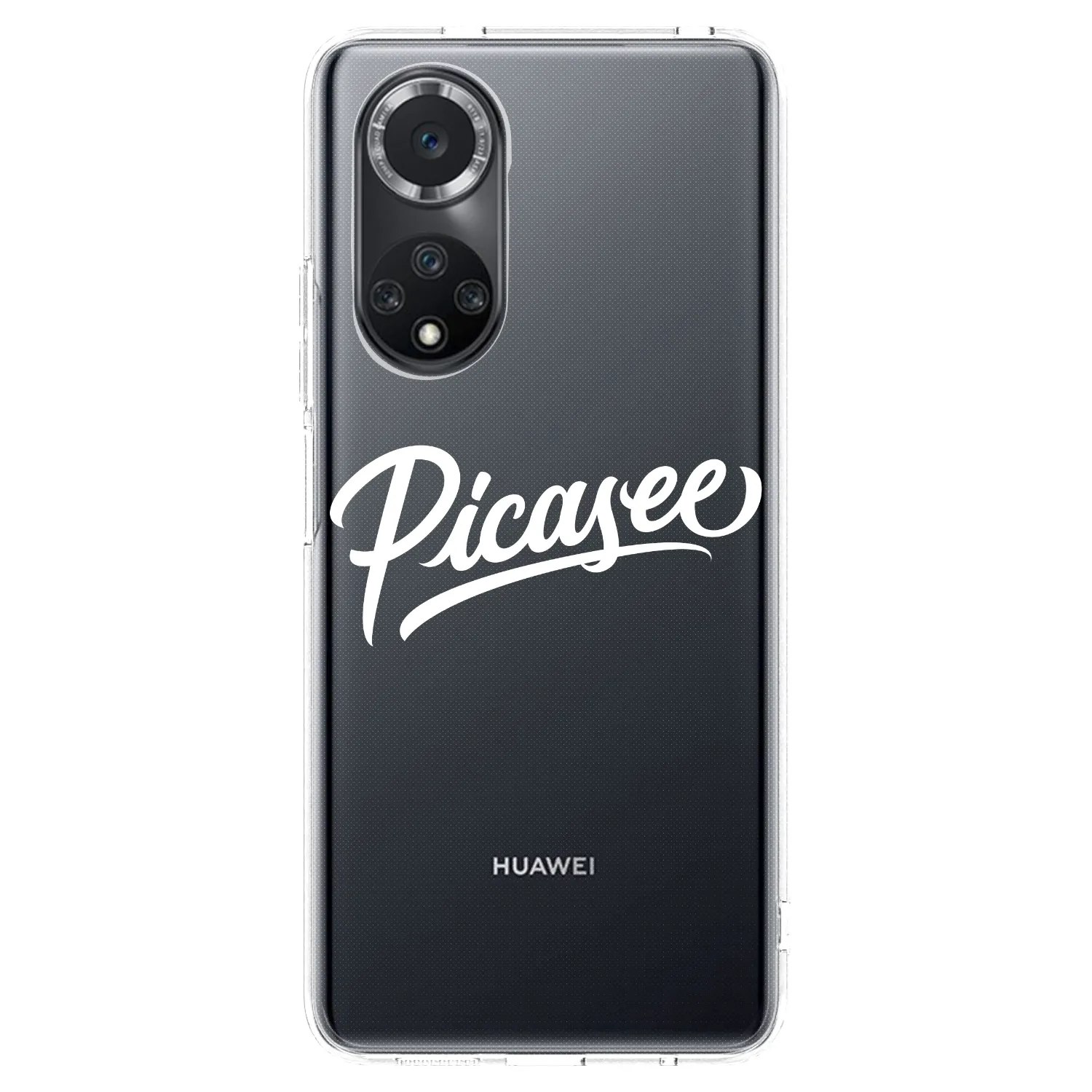 Picasee Huawei Nova 9 SE Hülle - Transparentes Silikon - Picasee - old logo - white