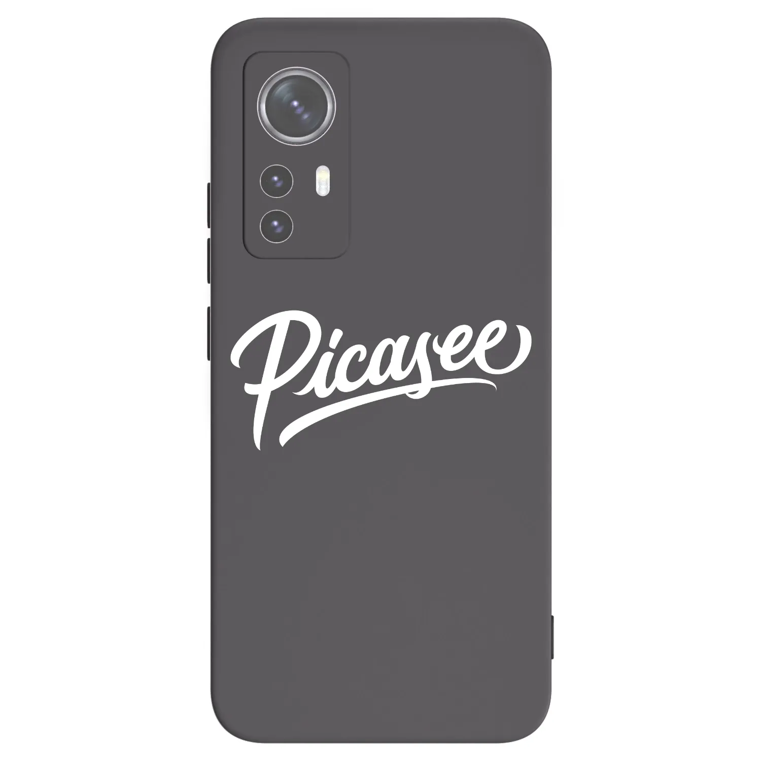 Picasee Xiaomi 12 Hülle - Schwarzes Silikon - Picasee - old logo - white
