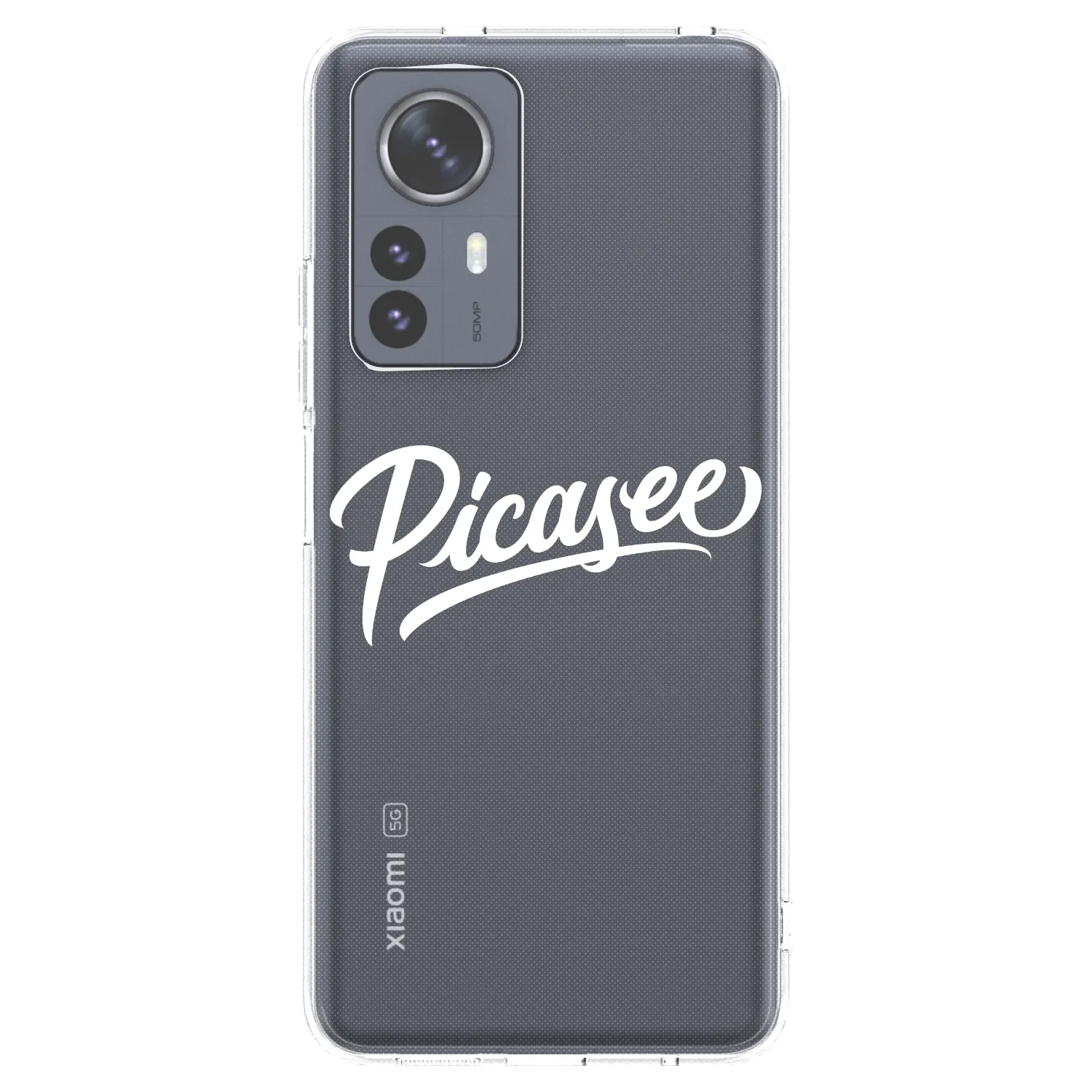 Picasee Xiaomi 12 Pro Hülle - Transparentes Silikon - Picasee - old logo - white