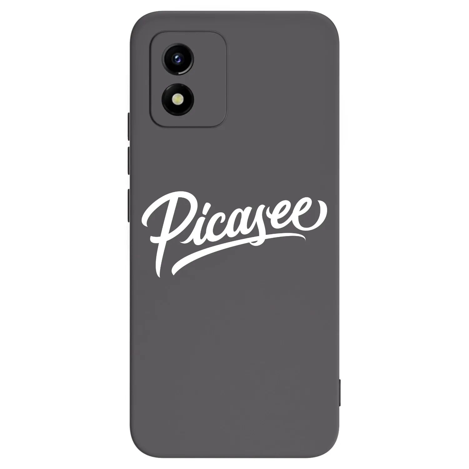 Picasee Vivo Y01 Hülle - Schwarzes Silikon - Picasee - old logo - white