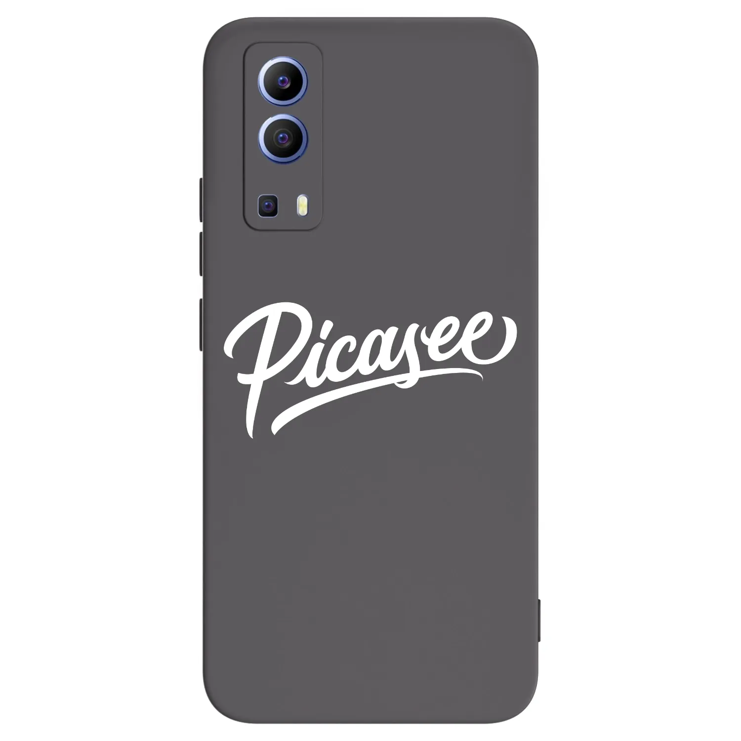 Picasee Vivo Y52 5G Hülle - Schwarzes Silikon - Picasee - old logo - white