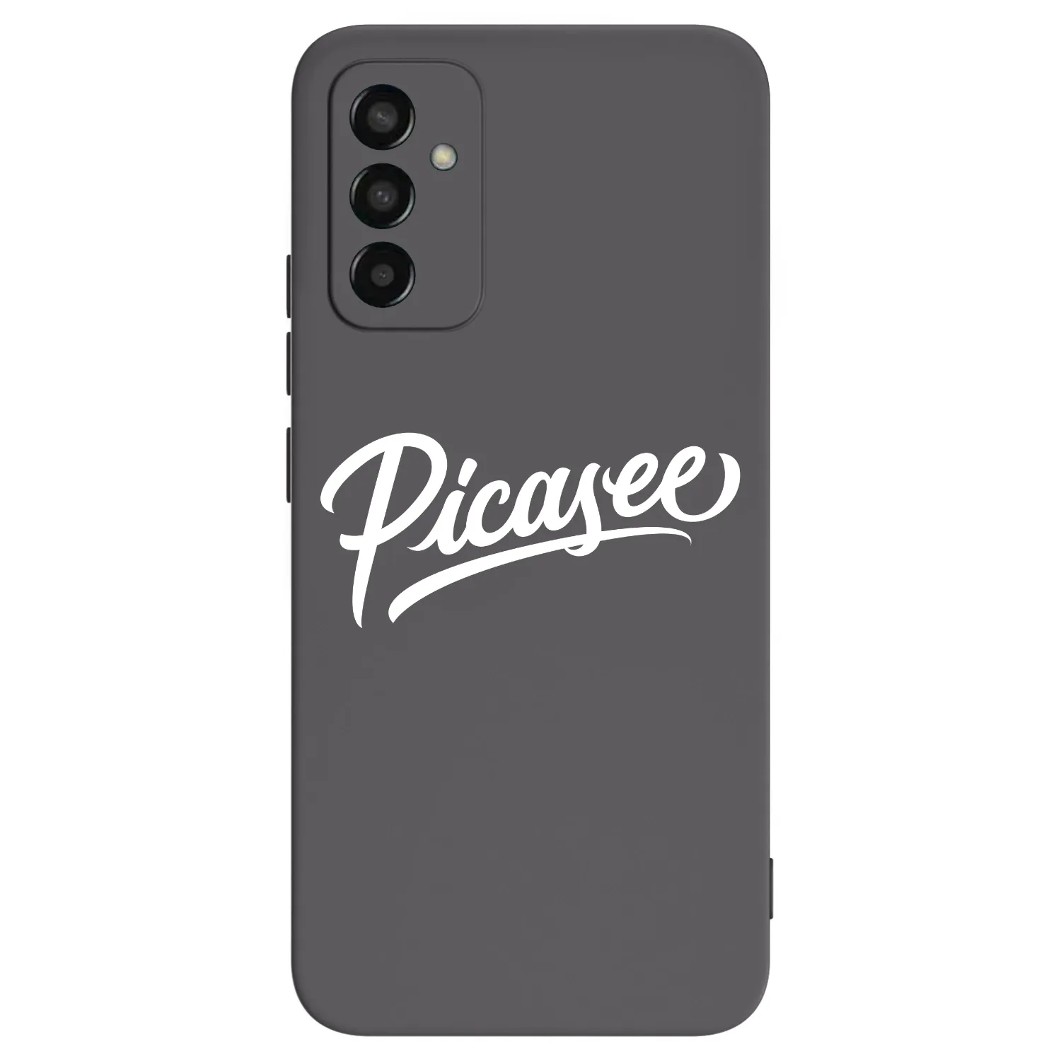 Picasee Samsung Galaxy M13 M135F Hülle - Schwarzes Silikon - Picasee - old logo - white