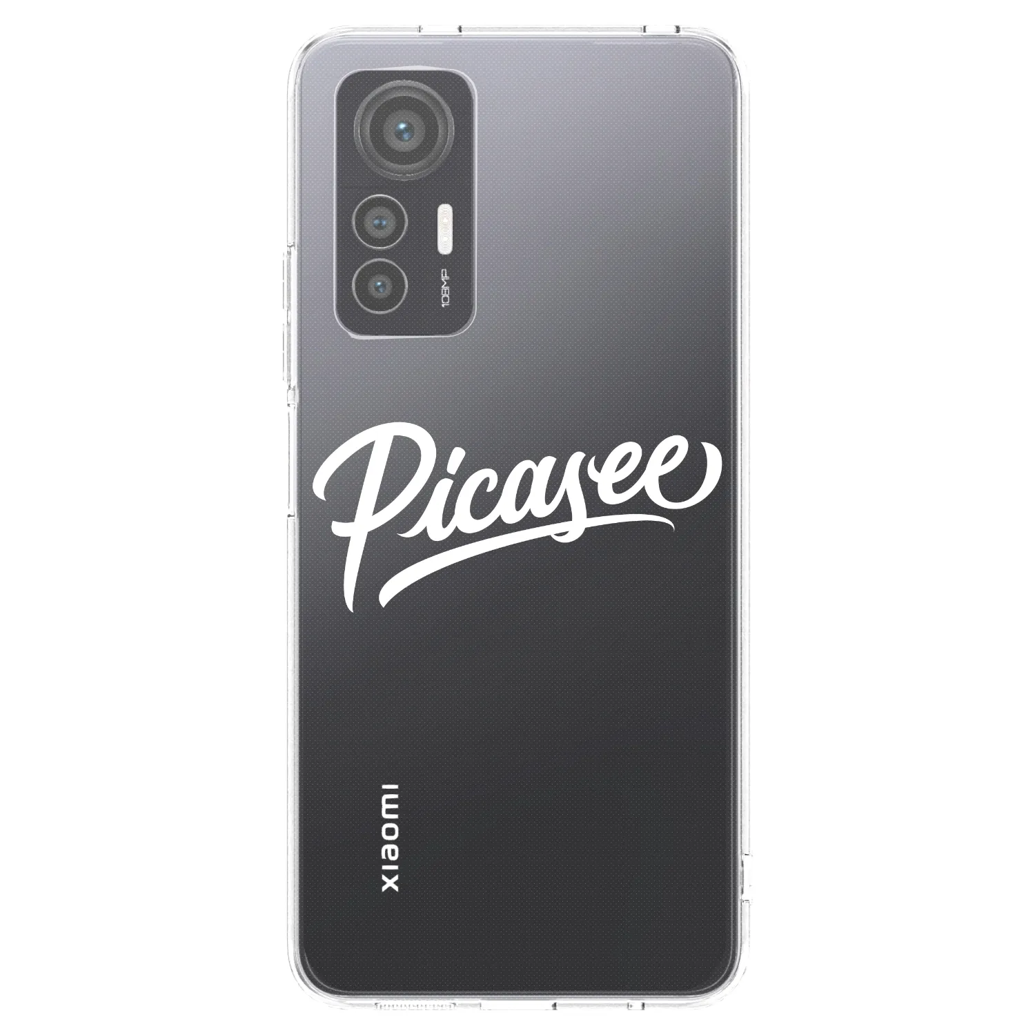 Picasee Xiaomi 12 Lite Hülle - Transparentes Silikon - Picasee - old logo - white