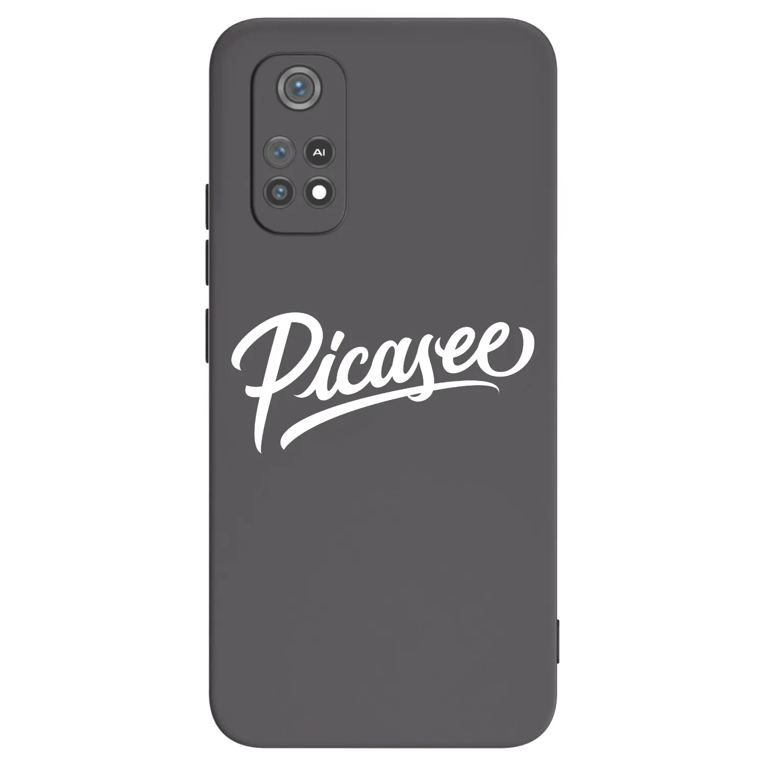 Picasee Xiaomi Poco M4 Pro Hülle - Schwarzes Silikon - Picasee - old logo - white