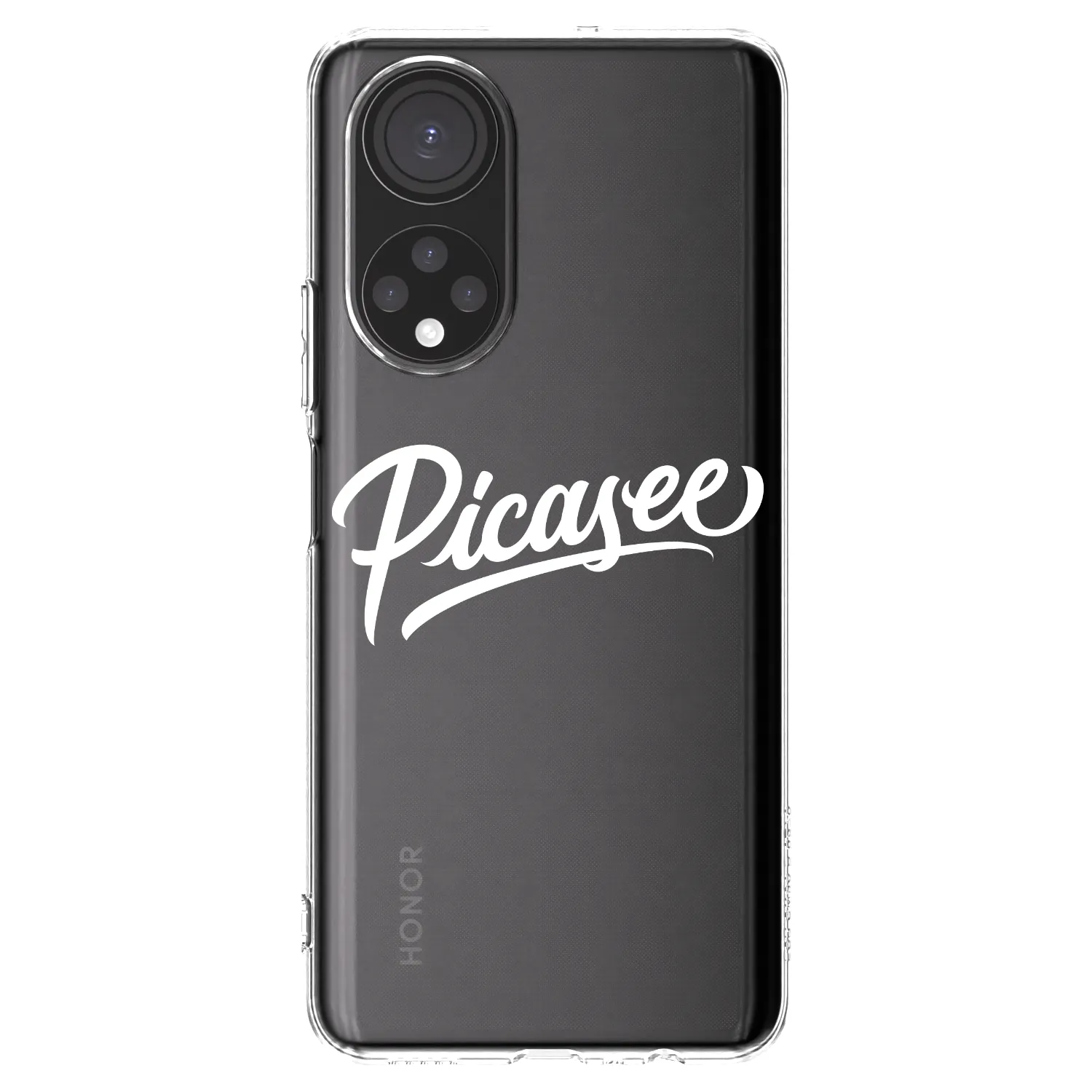 Picasee Honor X7 Hülle - Transparentes Silikon - Picasee - old logo - white