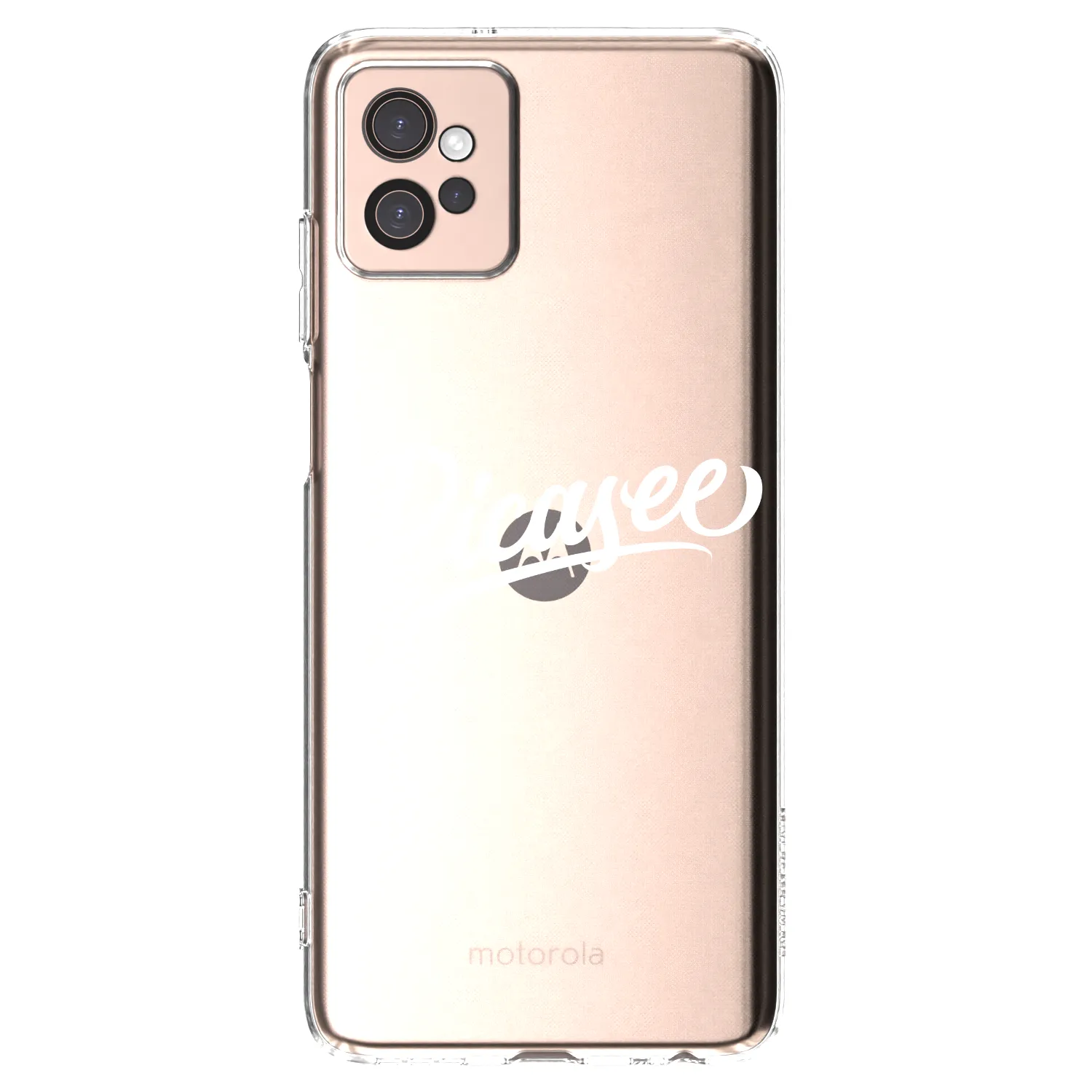 Picasee Motorola Moto G32 Hülle - Transparentes Silikon - Picasee - old logo - white