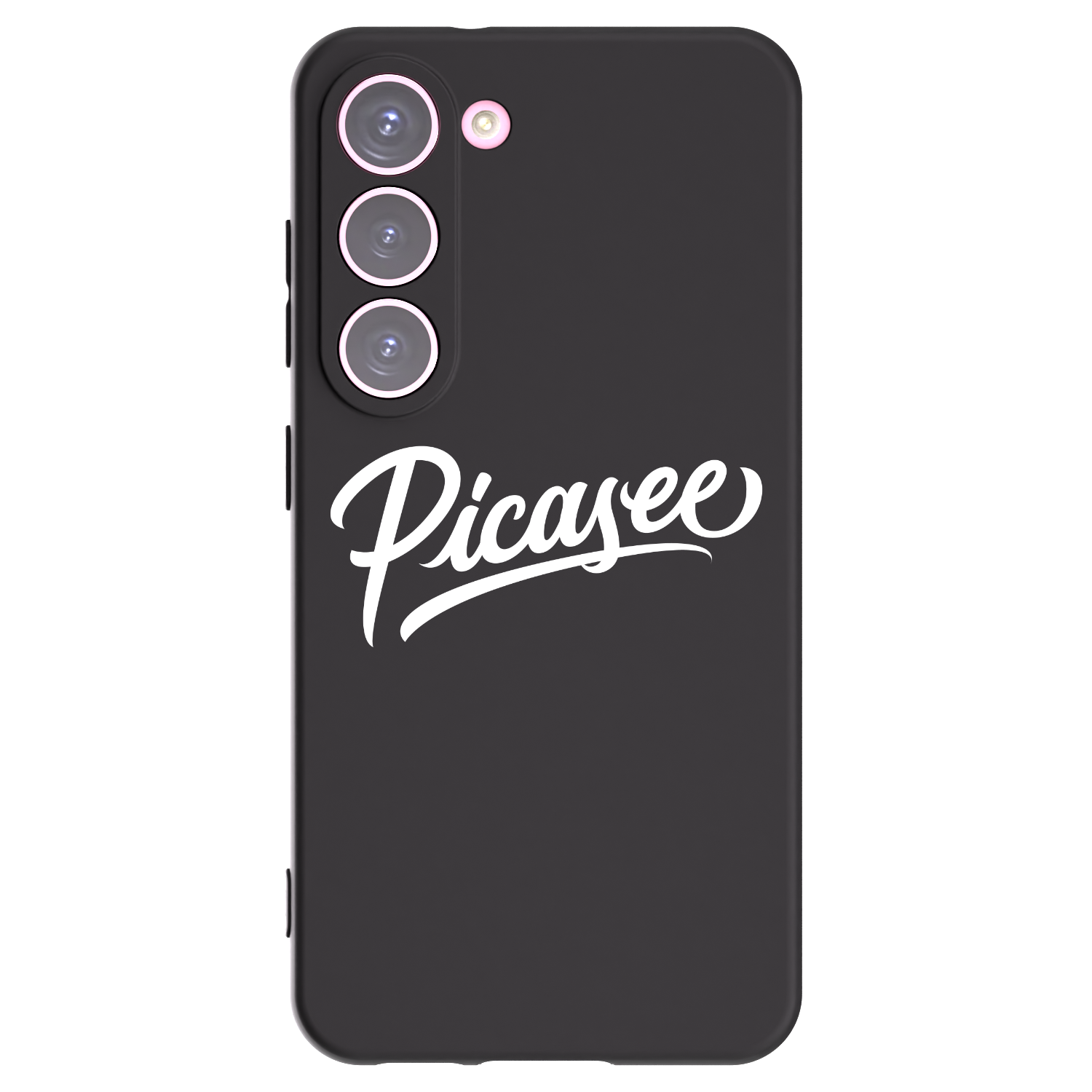 Picasee Samsung Galaxy S23 5G Hülle - Schwarzes Silikon - Picasee - old logo - white