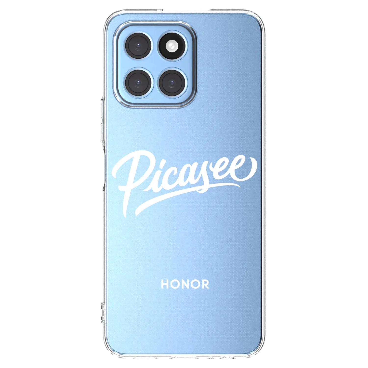 Picasee Honor X8 5G Hülle - Transparentes Silikon - Picasee - old logo - white