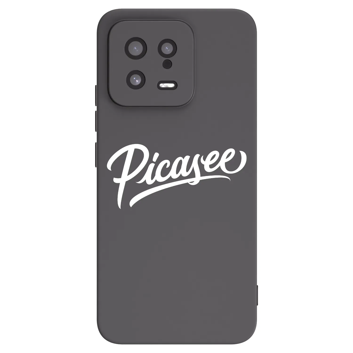 Picasee Xiaomi 13 Hülle - Schwarzes Silikon - Picasee - old logo - white