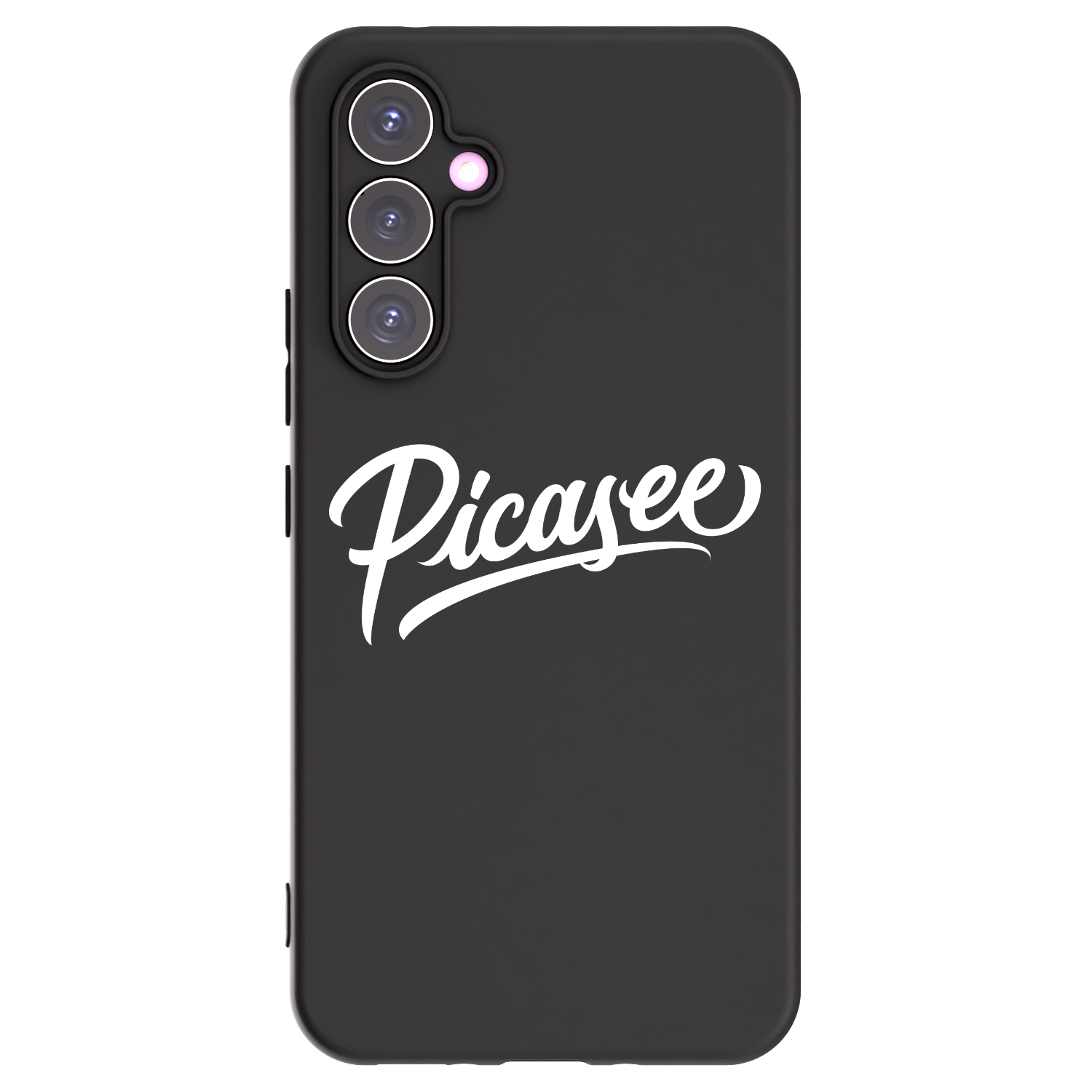Picasee Samsung Galaxy A54 5G A546B Hülle - Schwarzes Silikon - Picasee - old logo - white