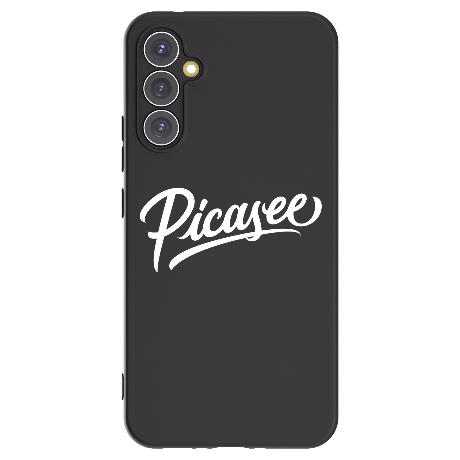 Picasee Samsung Galaxy A34 5G A346B Hülle - Schwarzes Silikon - Picasee - old logo - white