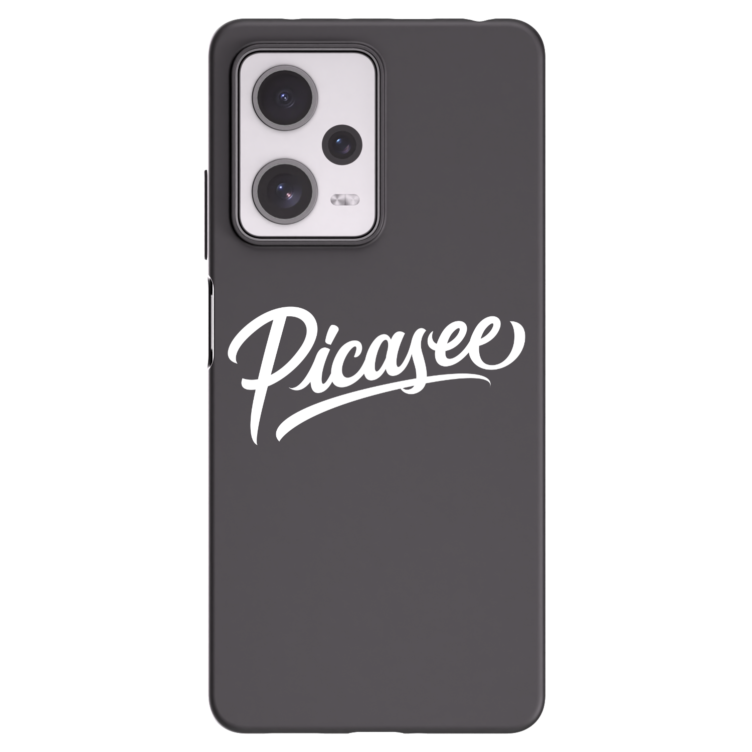 Picasee Xiaomi Redmi Note 12 Pro+ 5G Hülle - Schwarzes Silikon - Picasee - old logo - white
