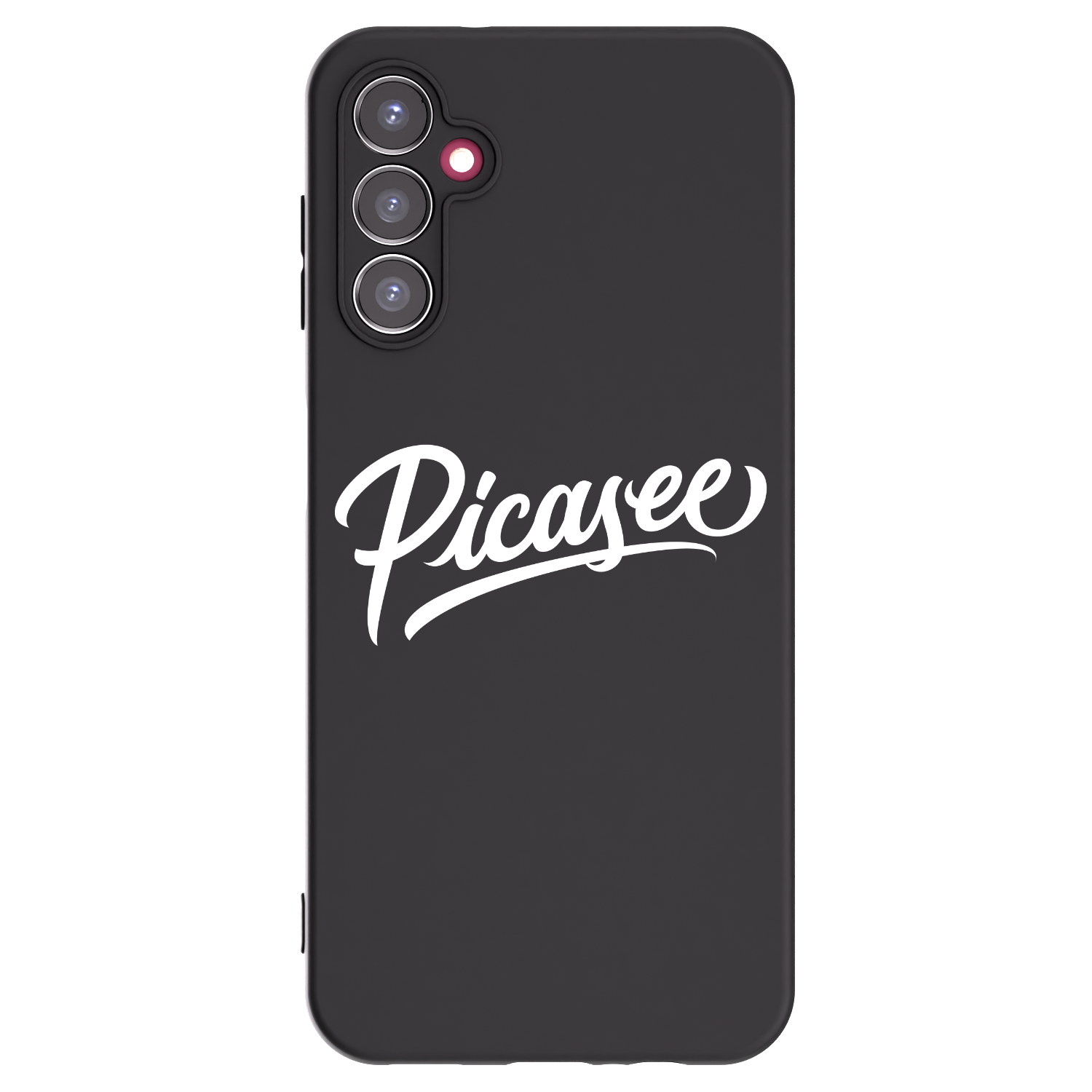 Picasee Samsung Galaxy A14 4G A145R Hülle - Schwarzes Silikon - Picasee - old logo - white