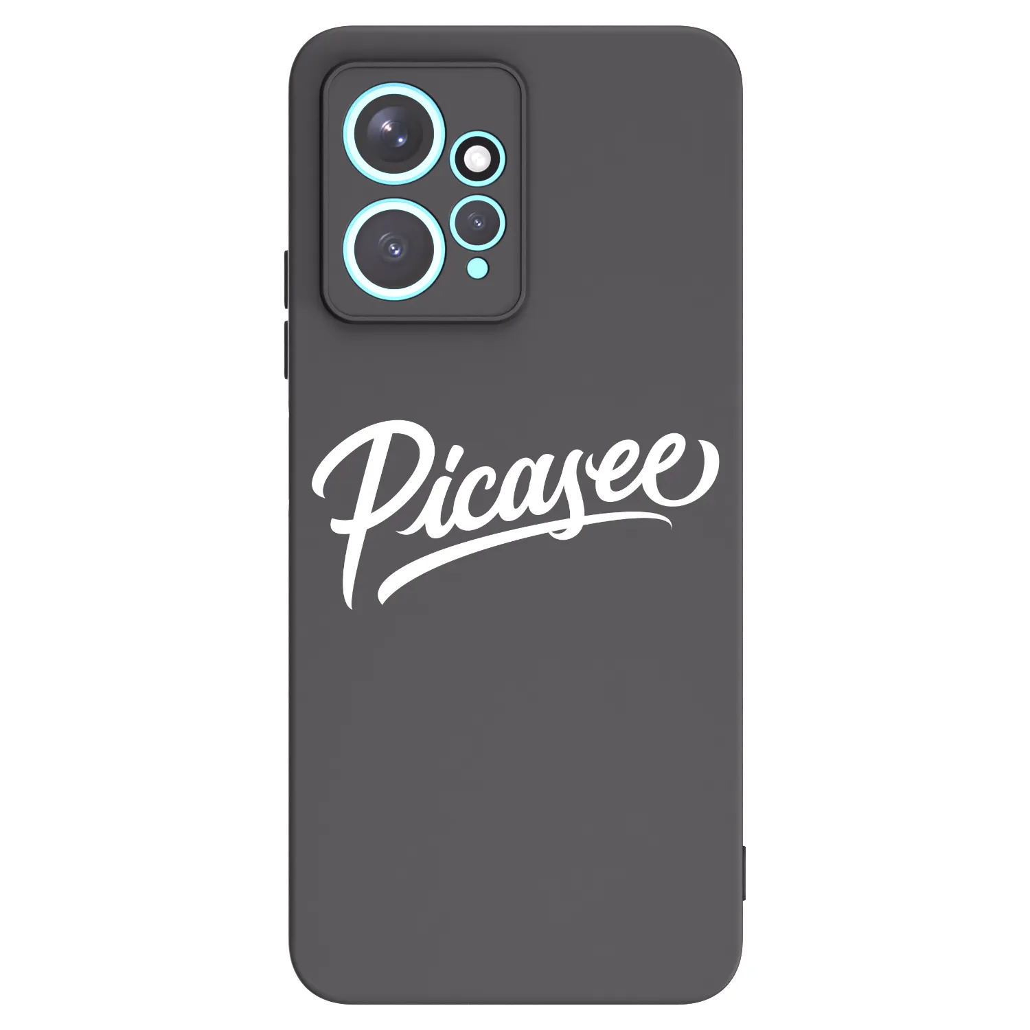 Picasee Xiaomi Redmi Note 12 4G Hülle - Schwarzes Silikon - Picasee - old logo - white