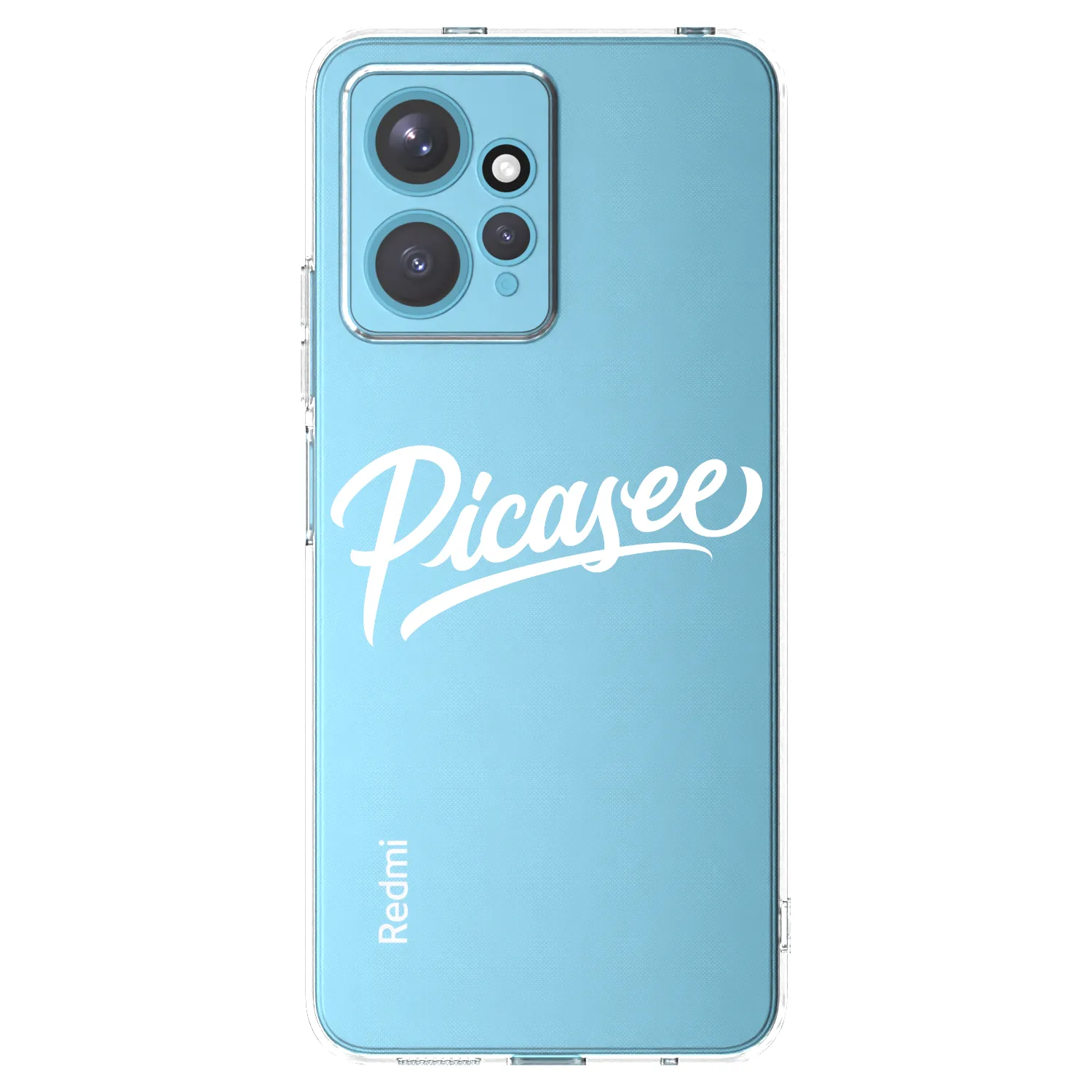 Picasee Xiaomi Redmi Note 12 4G Hülle - Transparentes Silikon - Picasee - old logo - white