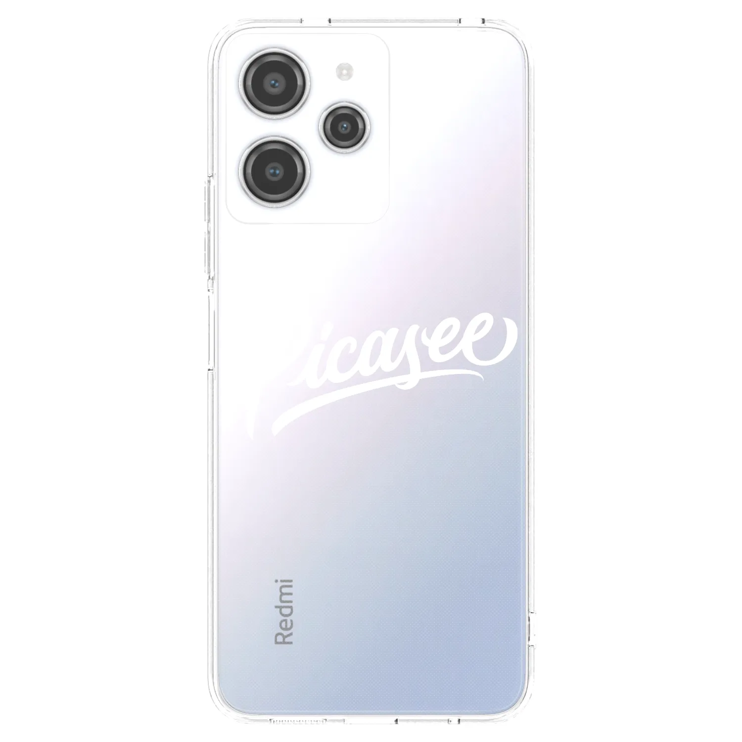 Picasee Xiaomi Redmi 12 4G Hülle - Transparentes Silikon - Picasee - old logo - white