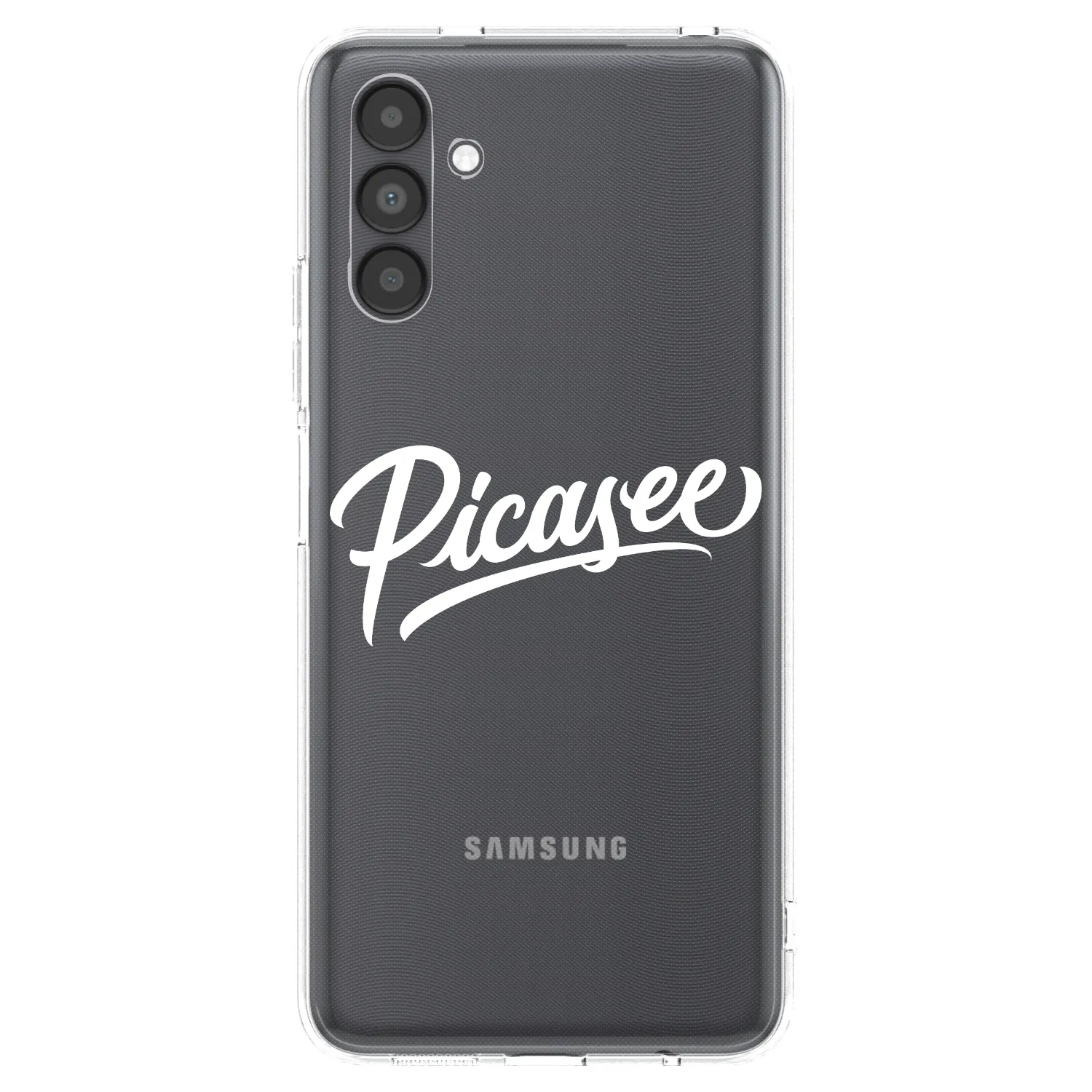 Picasee Samsung Galaxy A04s A047F Hülle - Transparentes Silikon - Picasee - old logo - white