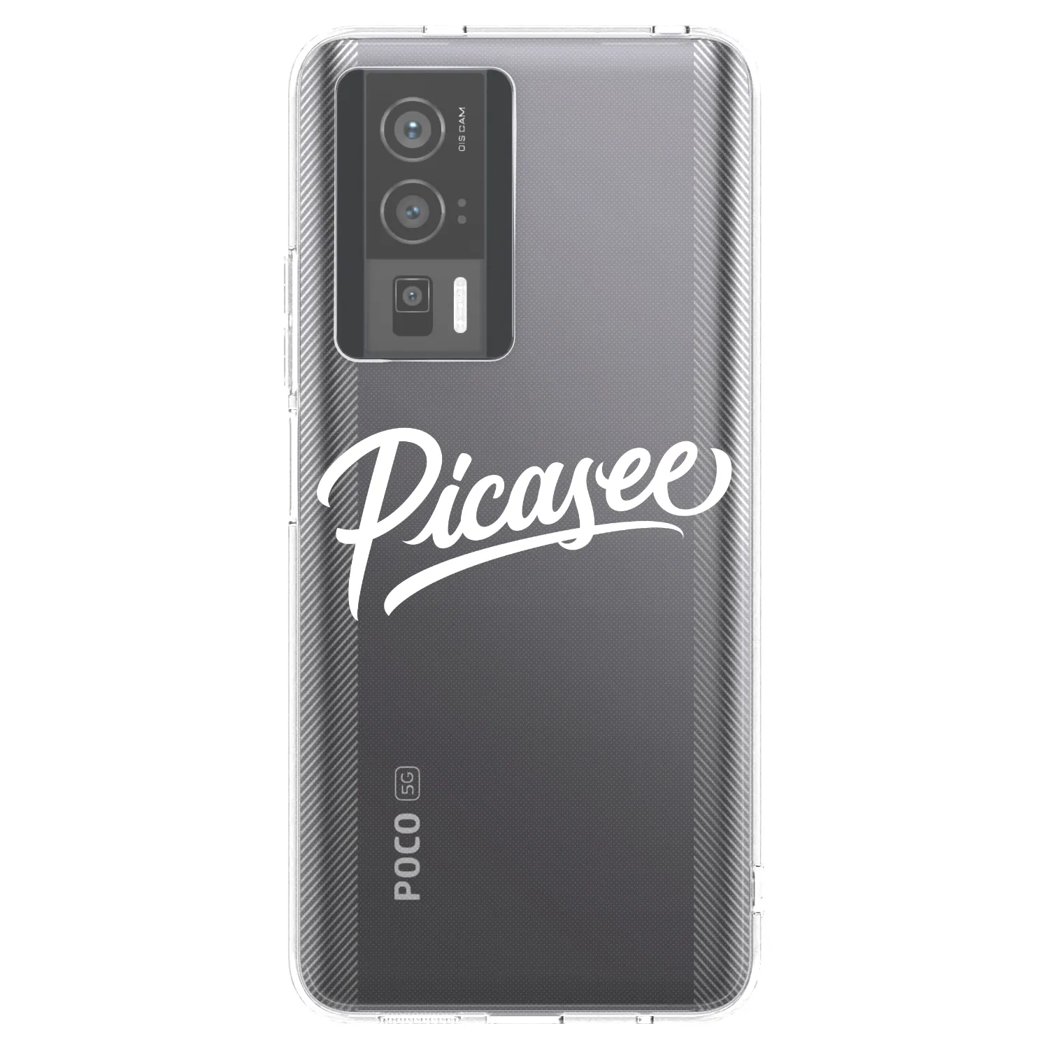 Picasee Xiaomi Poco F5 Pro 5G Hülle - Transparentes Silikon - Picasee - old logo - white