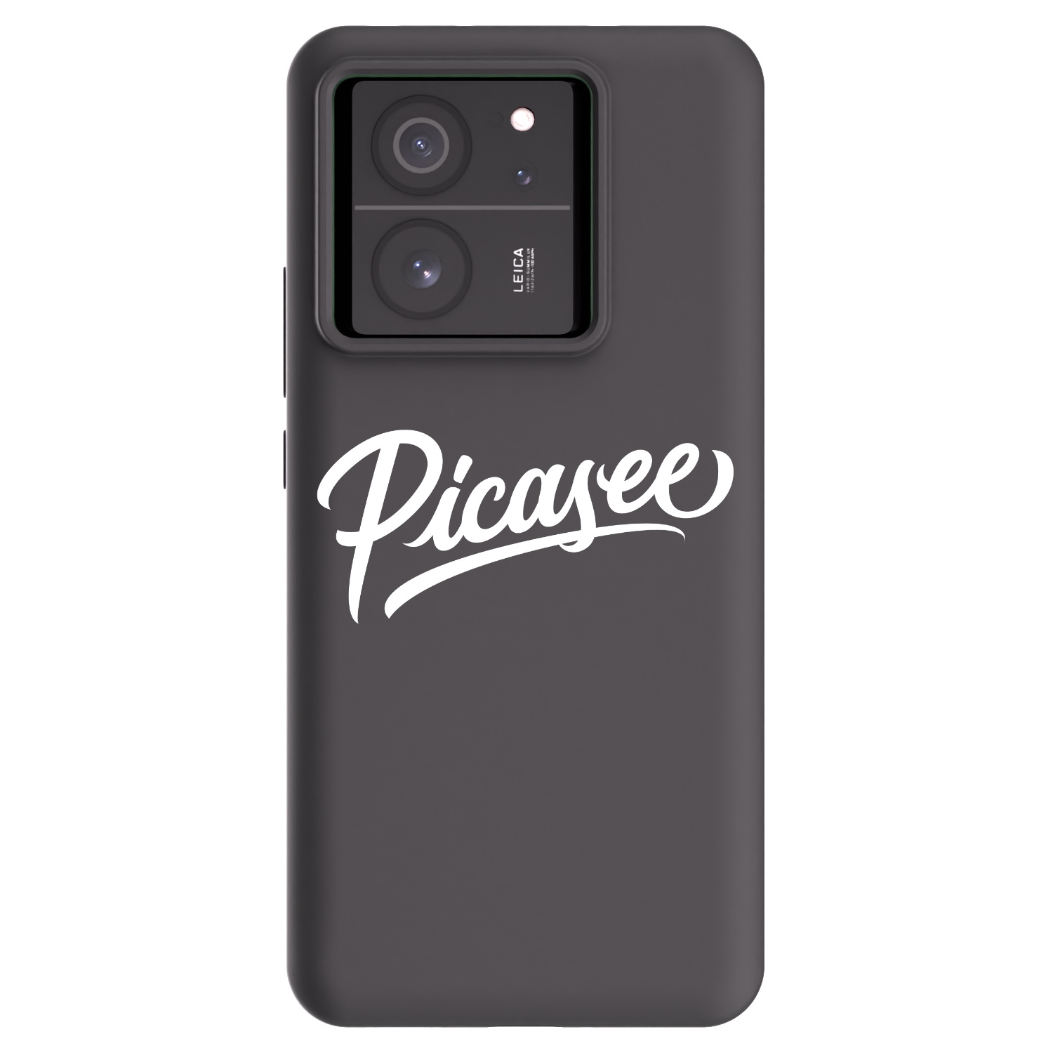 Picasee Xiaomi 13T Hülle - Schwarzes Silikon - Picasee - old logo - white