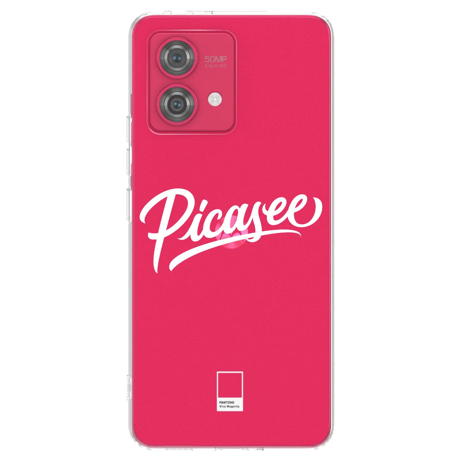 Picasee Motorola Moto G84 5G Hülle - Transparentes Silikon - Picasee - old logo - white