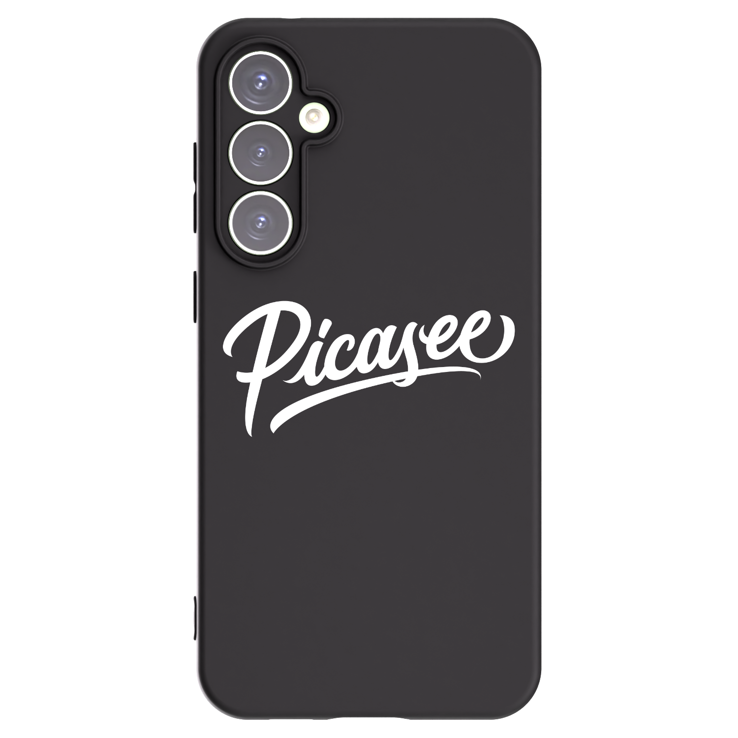 Picasee Samsung Galaxy S23 FE S711B Hülle - Schwarzes Silikon - Picasee - old logo - white