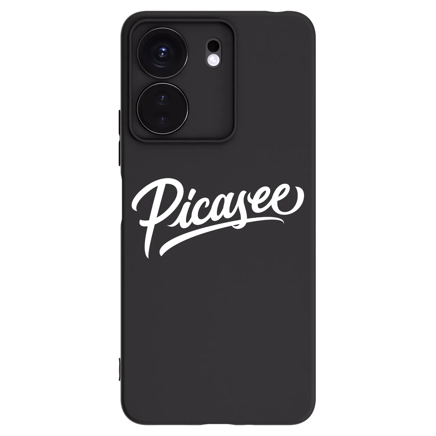 Picasee Xiaomi Redmi 13C 4G Hülle - Schwarzes Silikon - Picasee - old logo - white