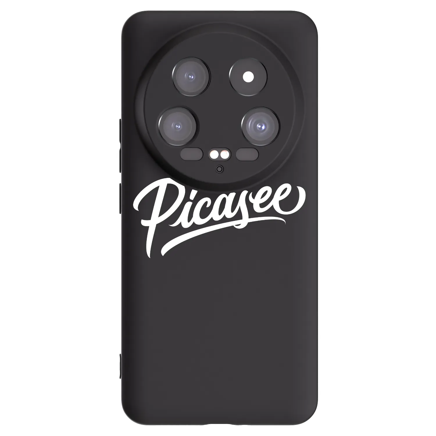 Picasee Xiaomi 14 Ultra Hülle - Schwarzes Silikon - Picasee - old logo - white