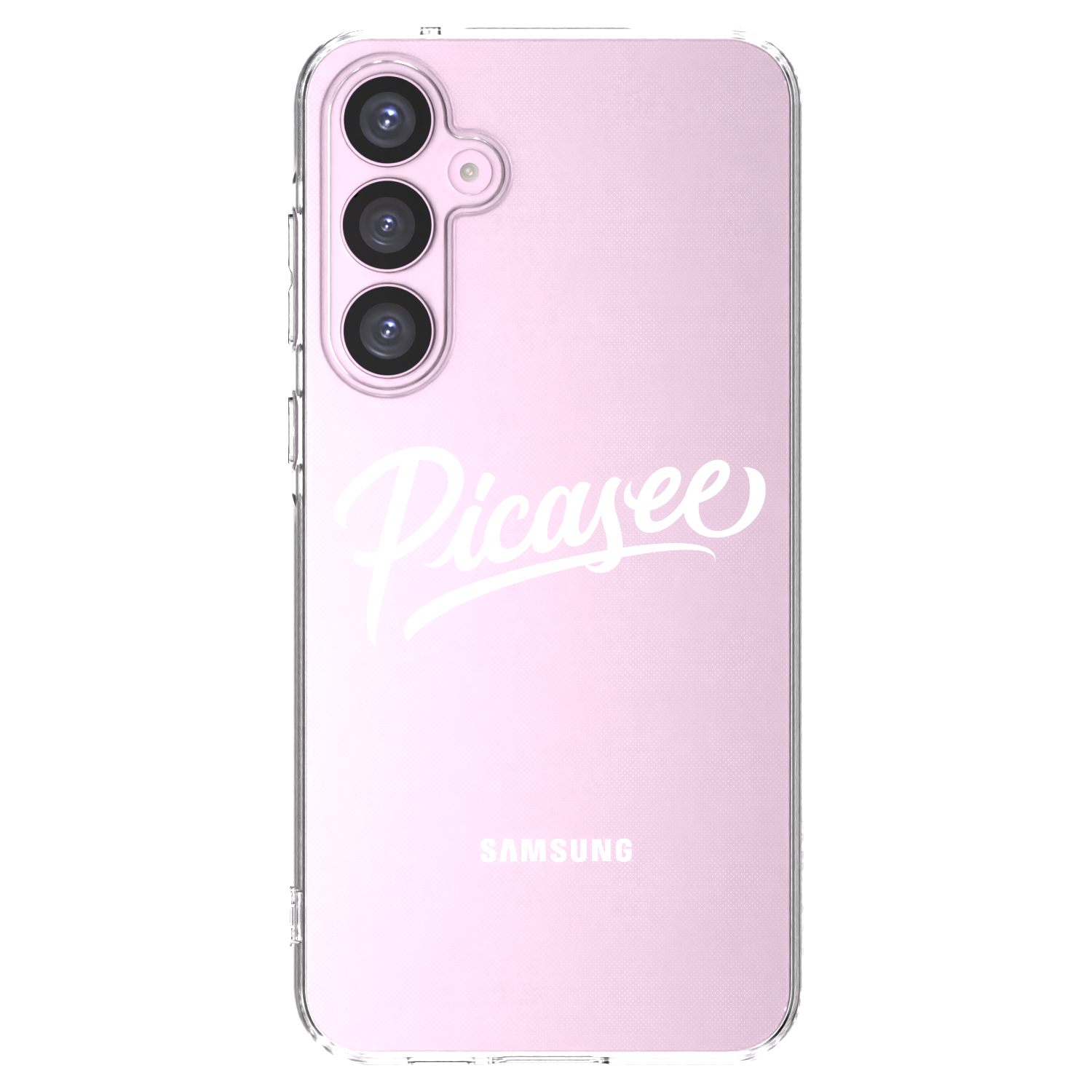 Picasee Samsung Galaxy A55 5G A556B Hülle - Transparentes Silikon - Picasee - old logo - white