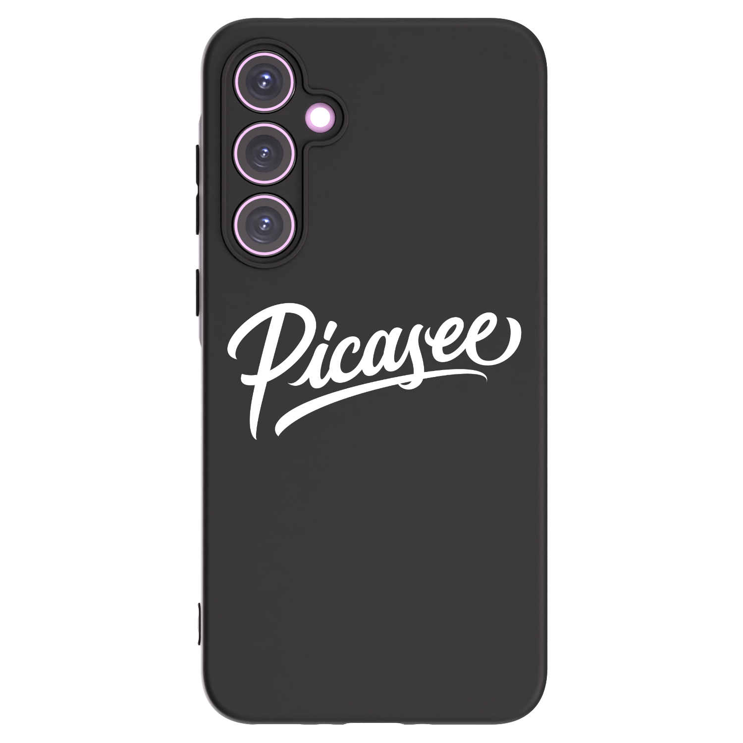 Picasee Samsung Galaxy A35 5G A356B Hülle - Schwarzes Silikon - Picasee - old logo - white