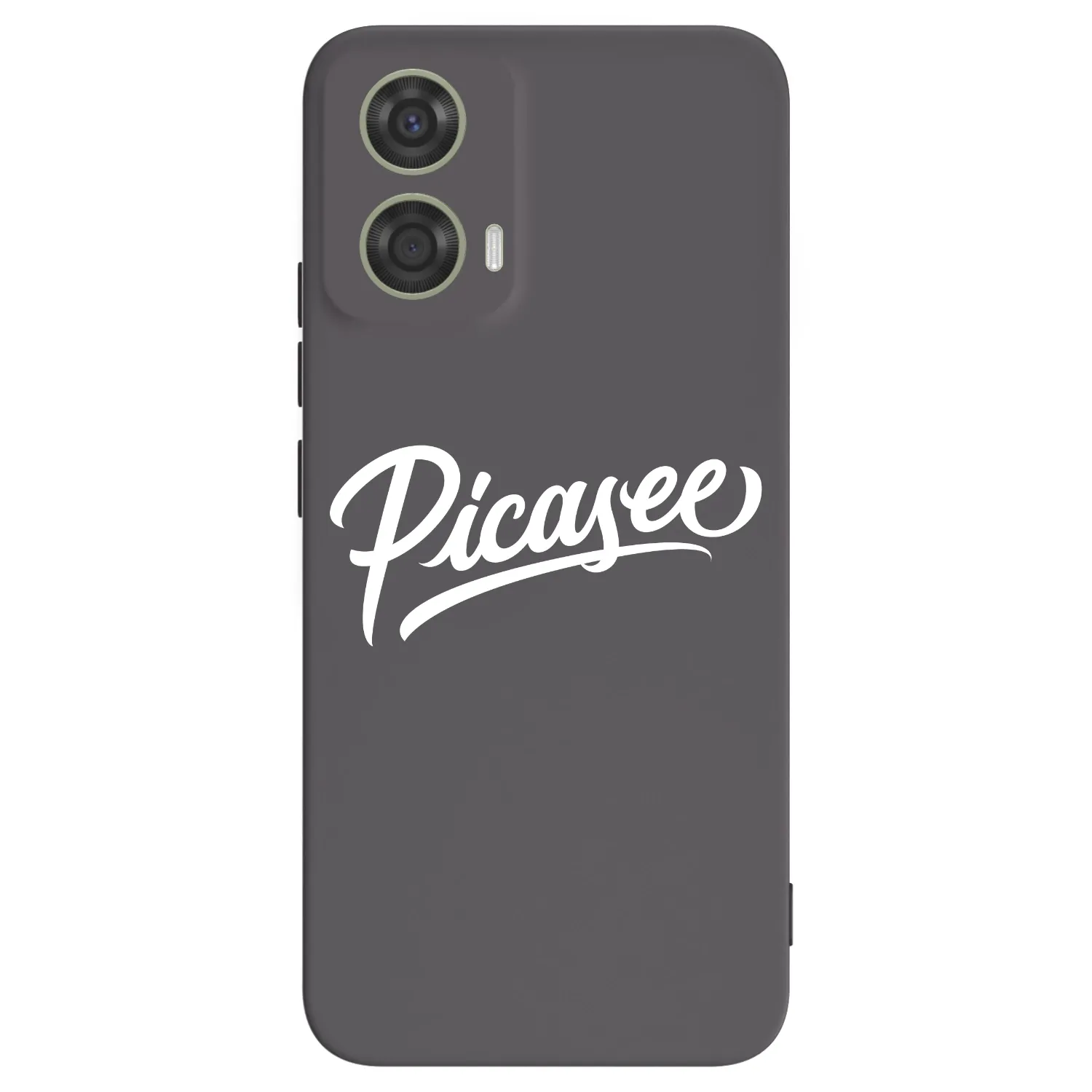 Picasee Motorola Moto G24 Hülle - Schwarzes Silikon - Picasee - old logo - white