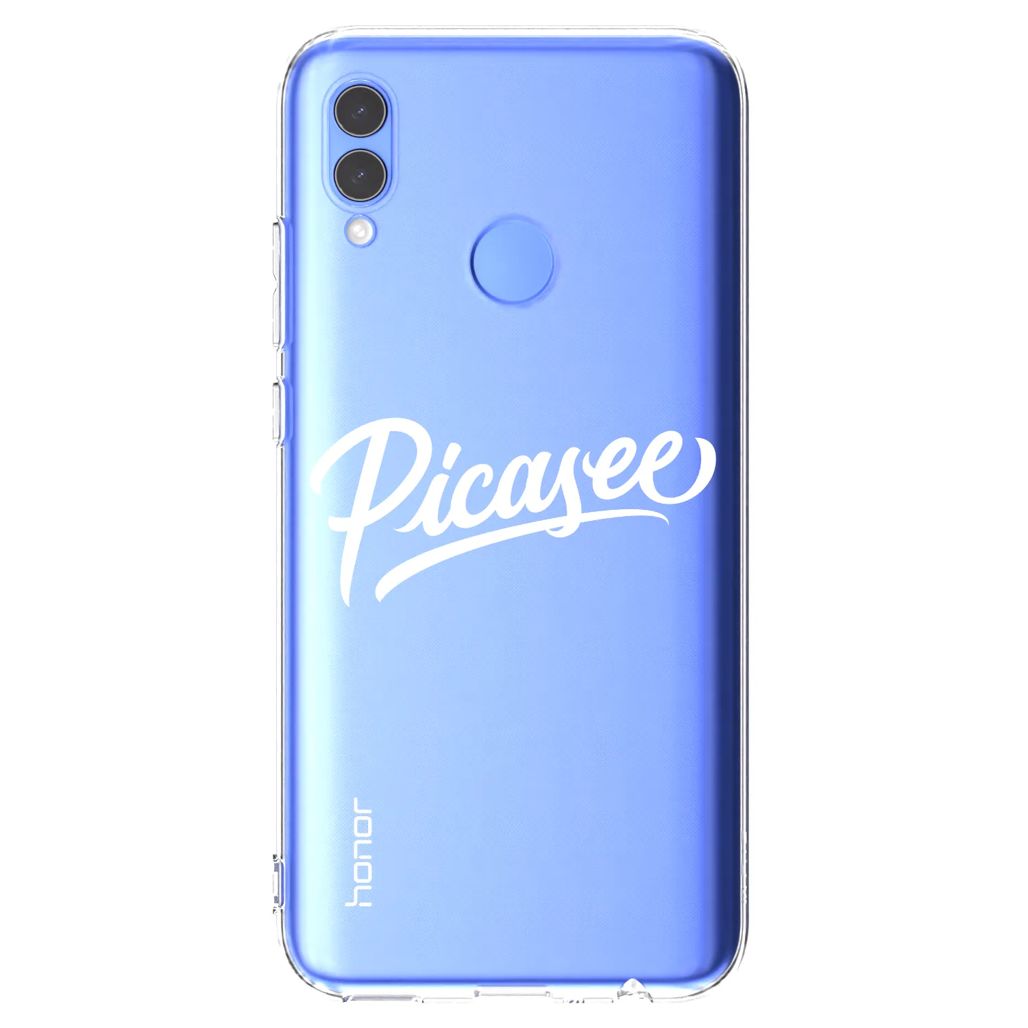 Picasee Honor 10 Lite Hülle - Transparentes Silikon - Picasee - old logo - white