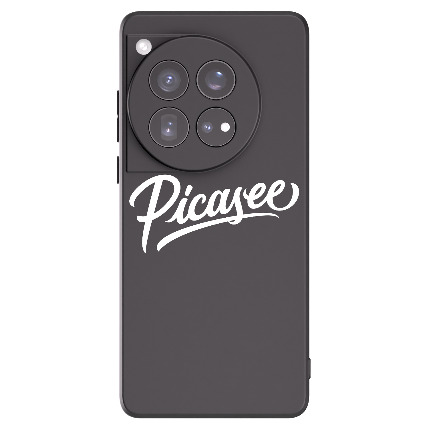 Picasee OnePlus 12 5G Hülle - Schwarzes Silikon - Picasee - old logo - white