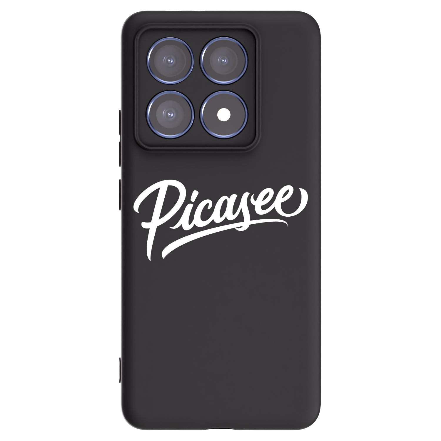 Picasee Xiaomi 14T Pro Hülle - Schwarzes Silikon - Picasee - old logo - white