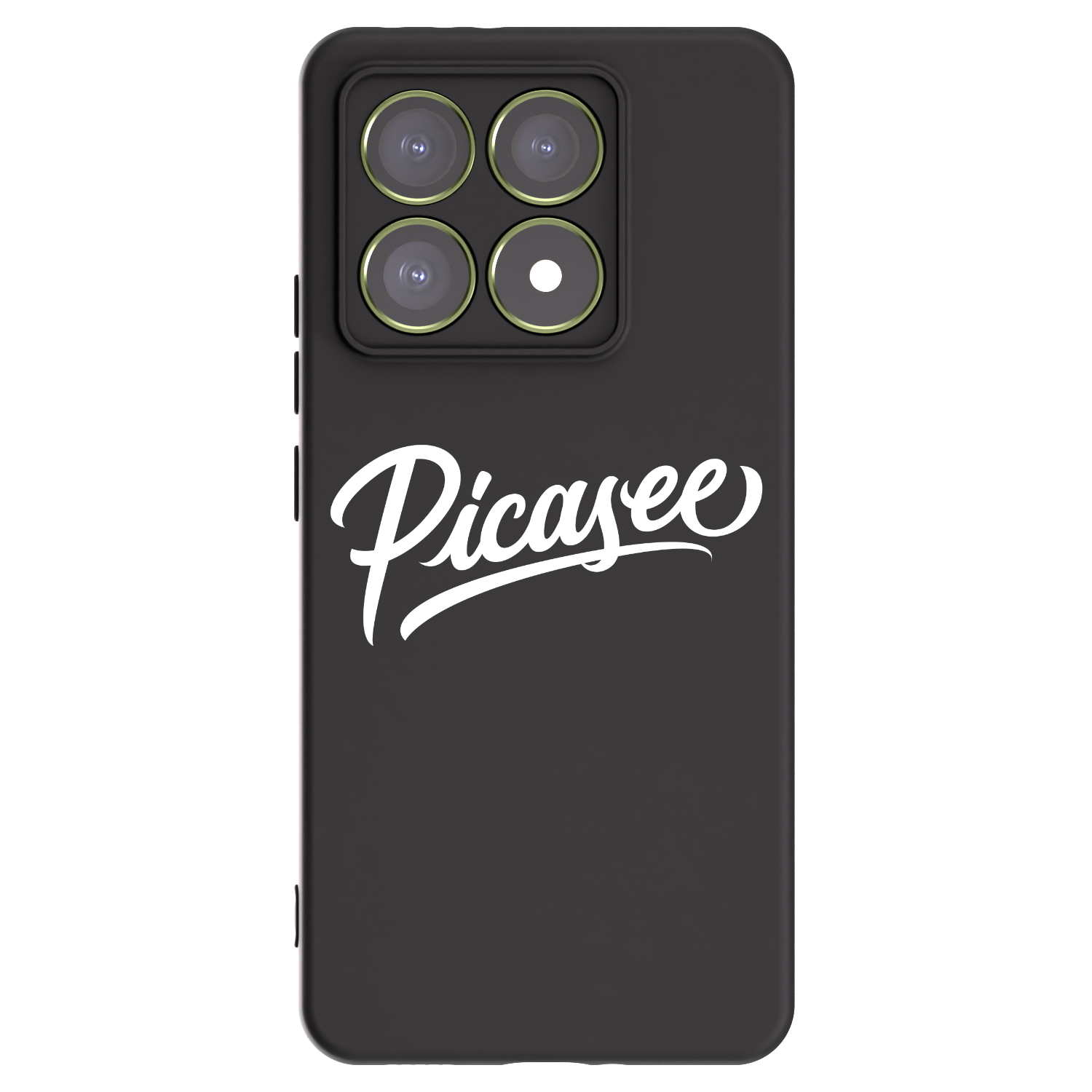 Picasee Xiaomi 14T Hülle - Schwarzes Silikon - Picasee - old logo - white