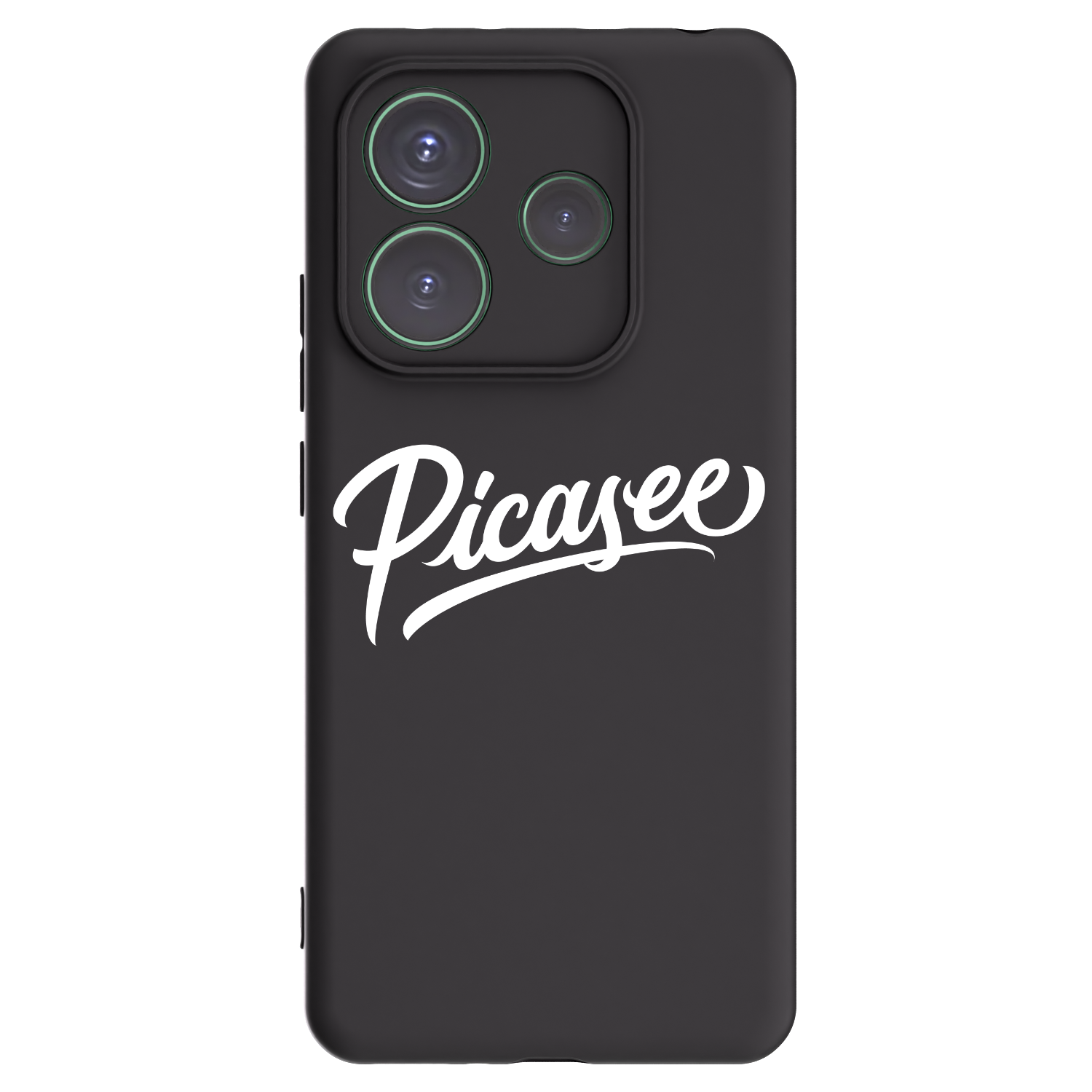 Picasee Xiaomi Redmi Note 14 5G Hülle - Schwarzes Silikon - Picasee - old logo - white