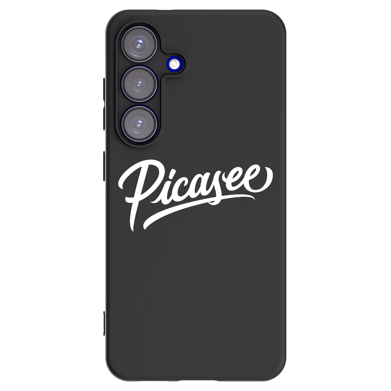 Picasee Samsung Galaxy S25 5G Hülle - Schwarzes Silikon - Picasee - old logo - white