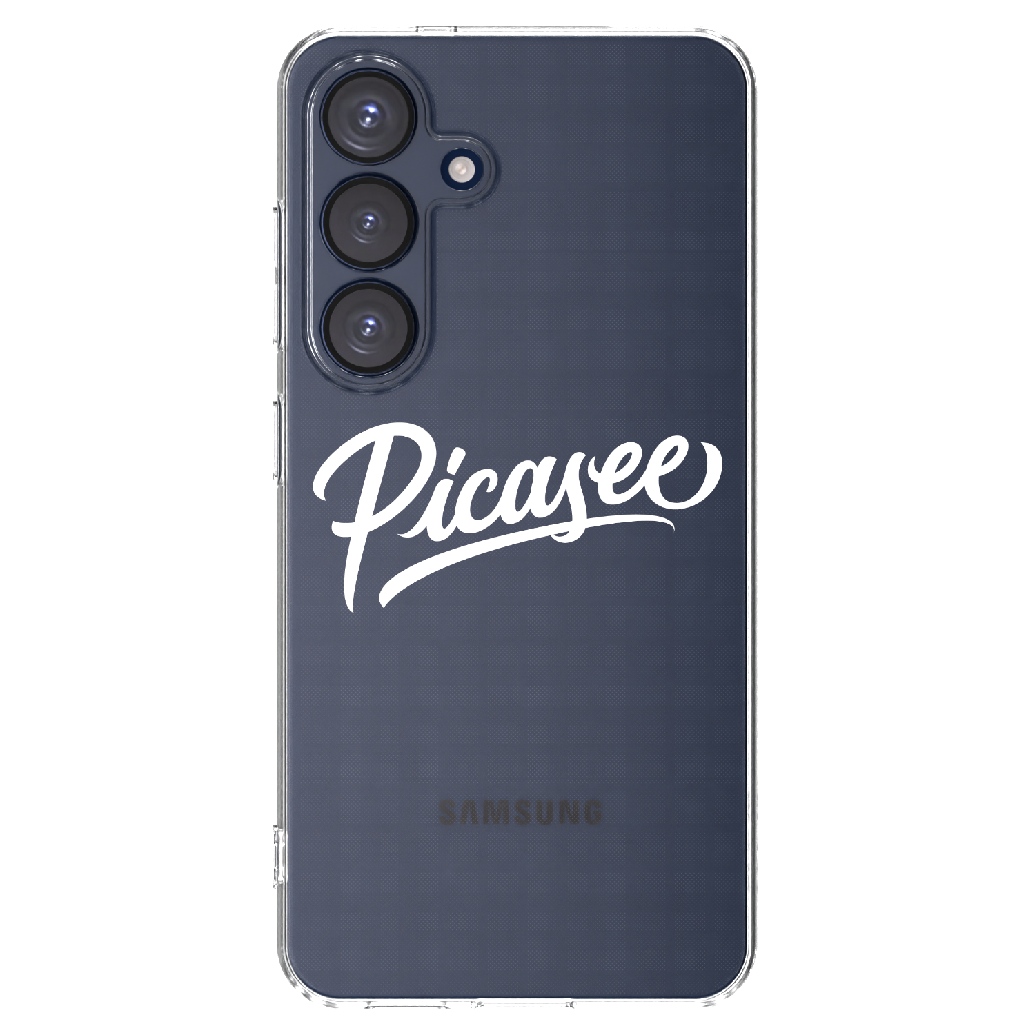 Picasee Samsung Galaxy S25 5G Hülle - Transparentes Silikon - Picasee - old logo - white