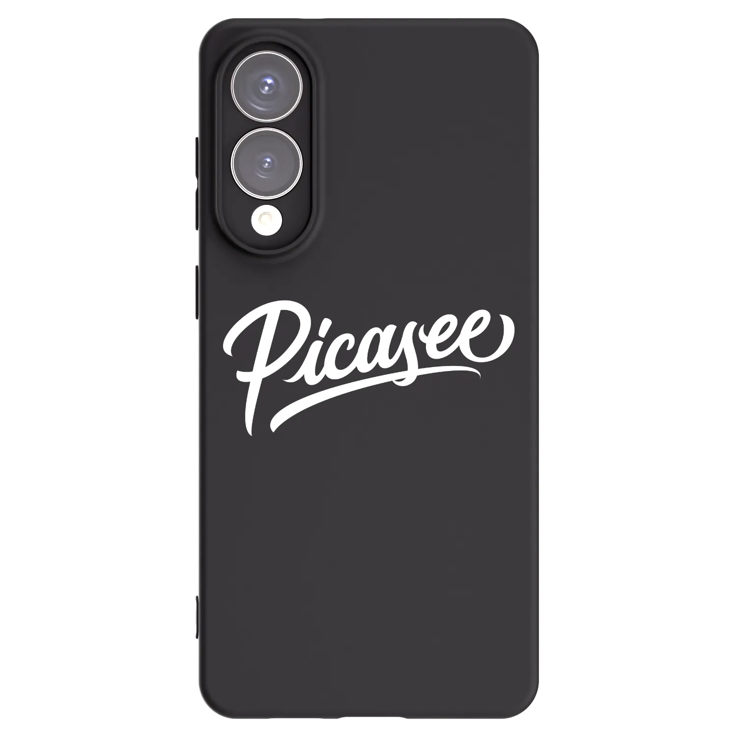 Picasee Samsung Galaxy S25 Edge 5G Hülle - Schwarzes Silikon - Picasee - old logo - white