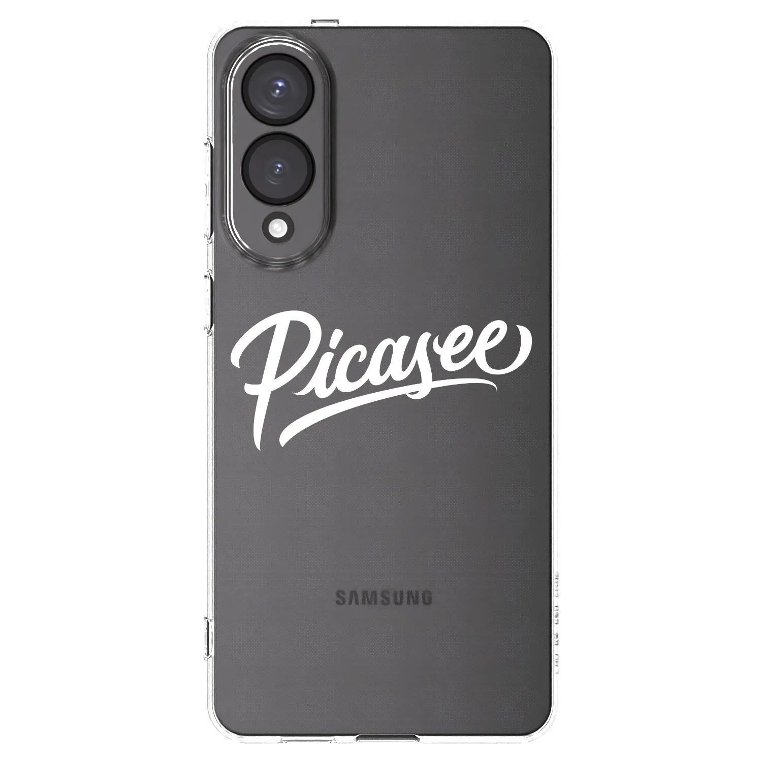 Picasee Samsung Galaxy S25 Edge 5G Hülle - Transparentes Silikon - Picasee - old logo - white