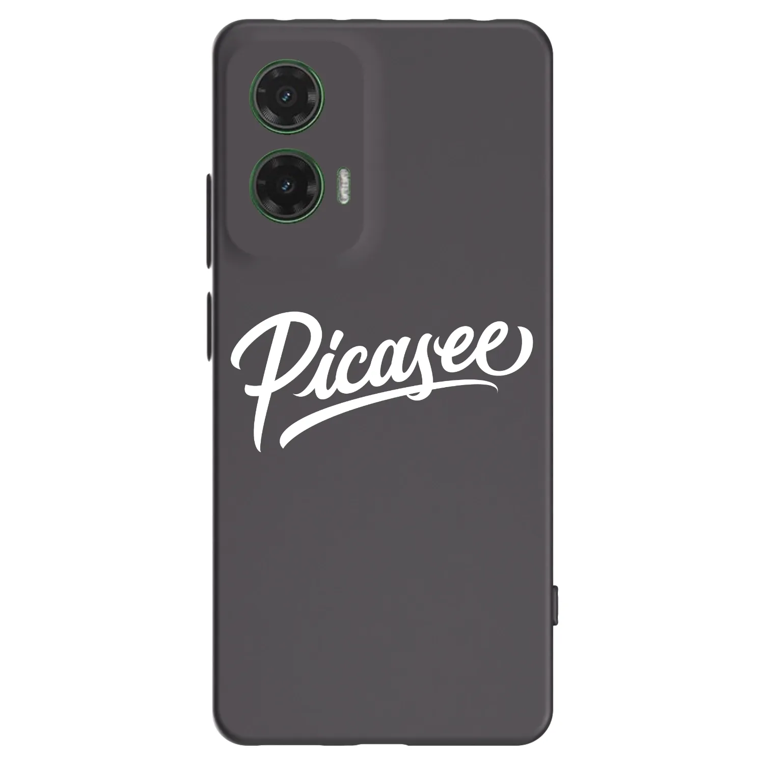 Picasee Motorola Moto G35 5G Hülle - Schwarzes Silikon - Picasee - old logo - white
