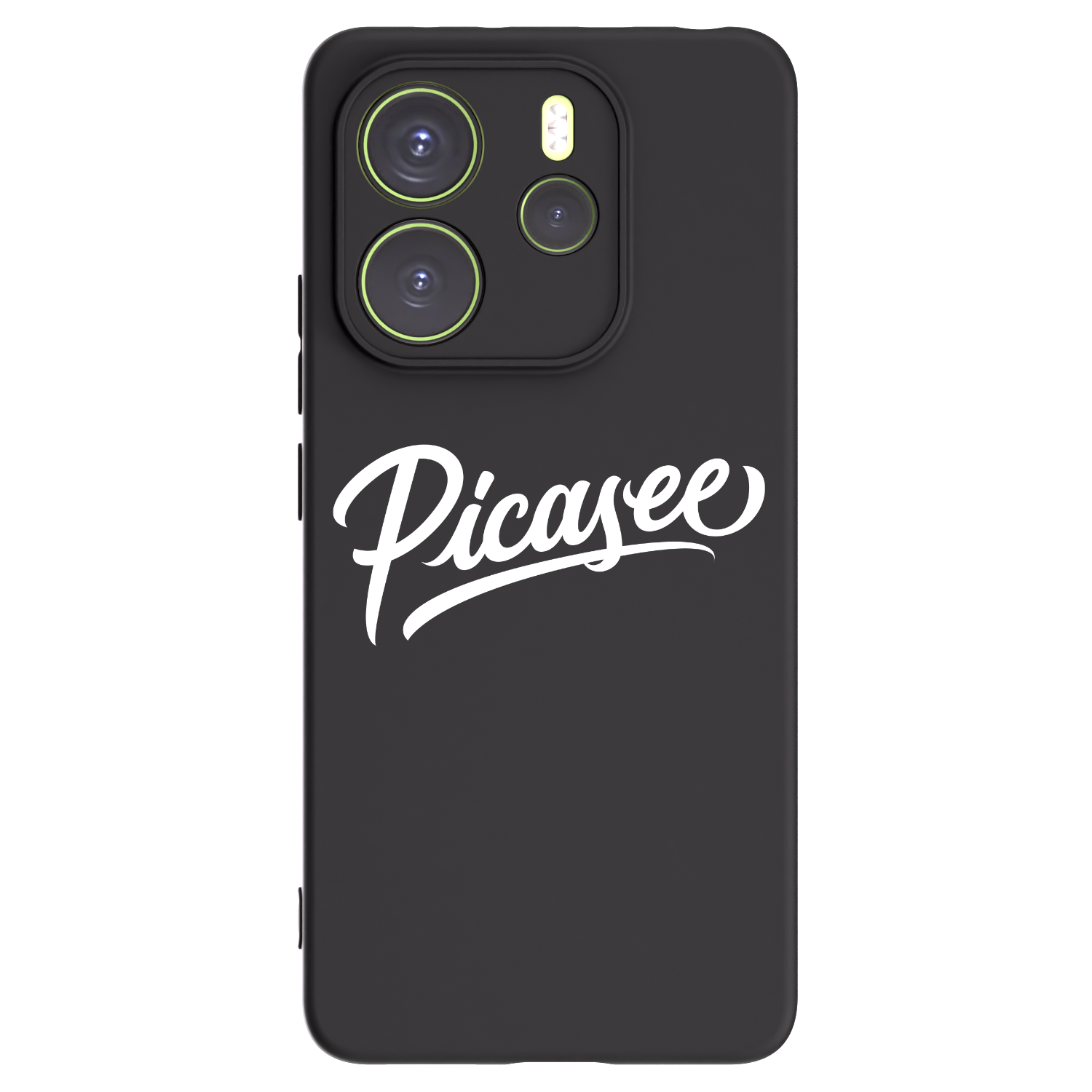 Picasee Xiaomi Redmi Note 14 4G Hülle - Schwarzes Silikon - Picasee - old logo - white
