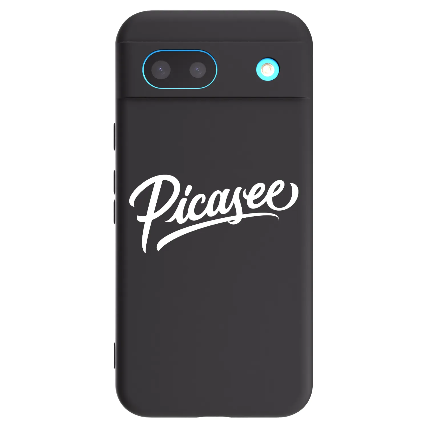 Picasee Google Pixel 8 Hülle - Schwarzes Silikon - Picasee - old logo - white