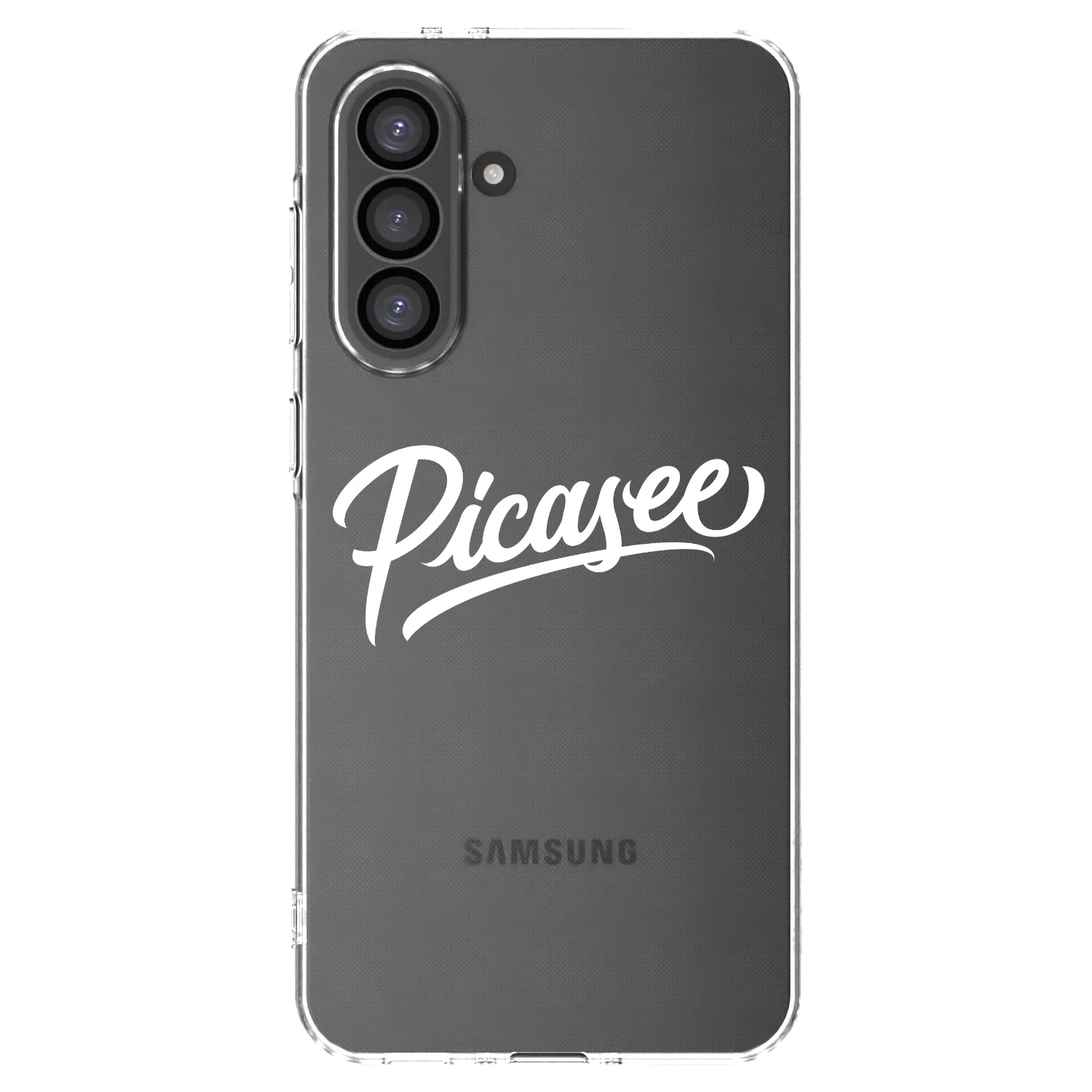 Picasee Samsung Galaxy A56 5G A566B Hülle - Transparentes Silikon - Picasee - old logo - white