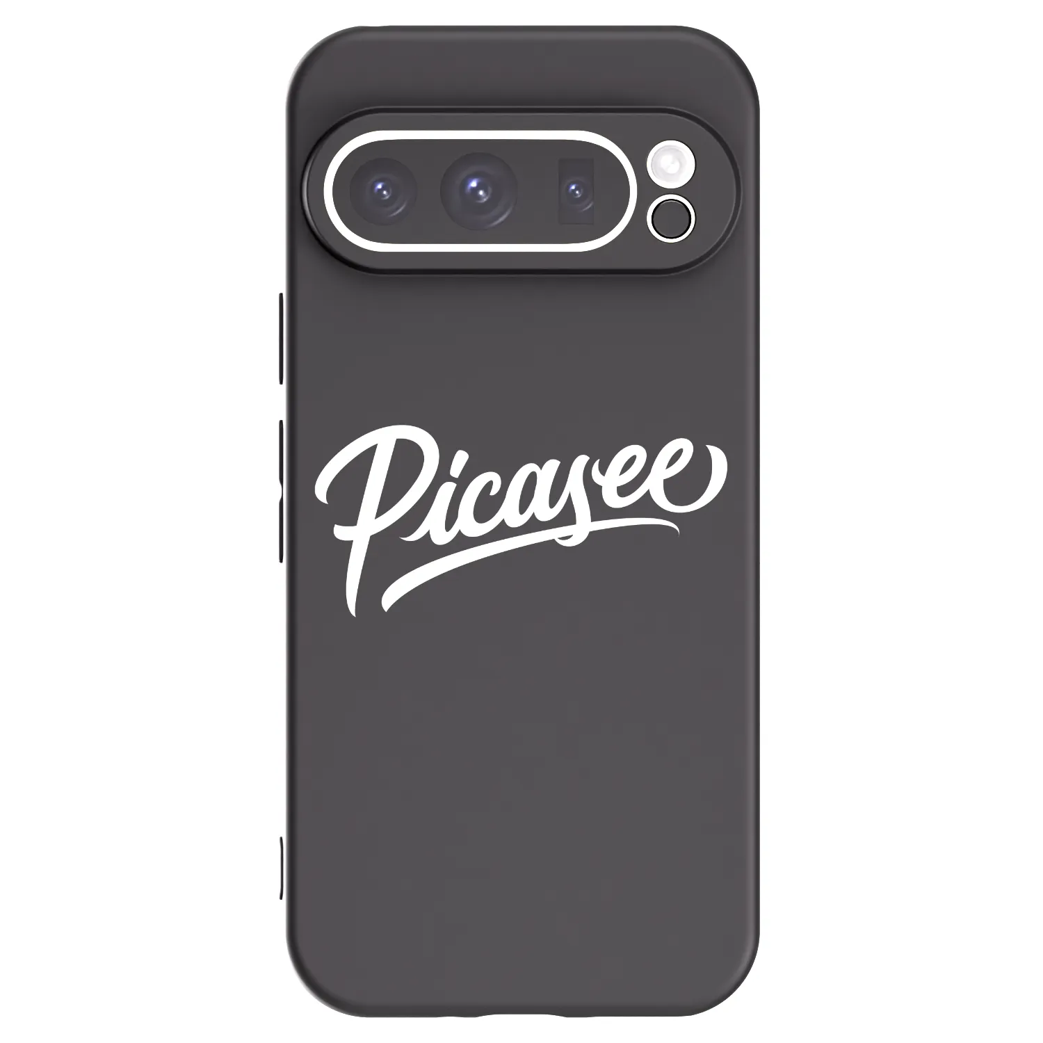 Picasee Google Pixel 9 Pro Hülle - Schwarzes Silikon - Picasee - old logo - white