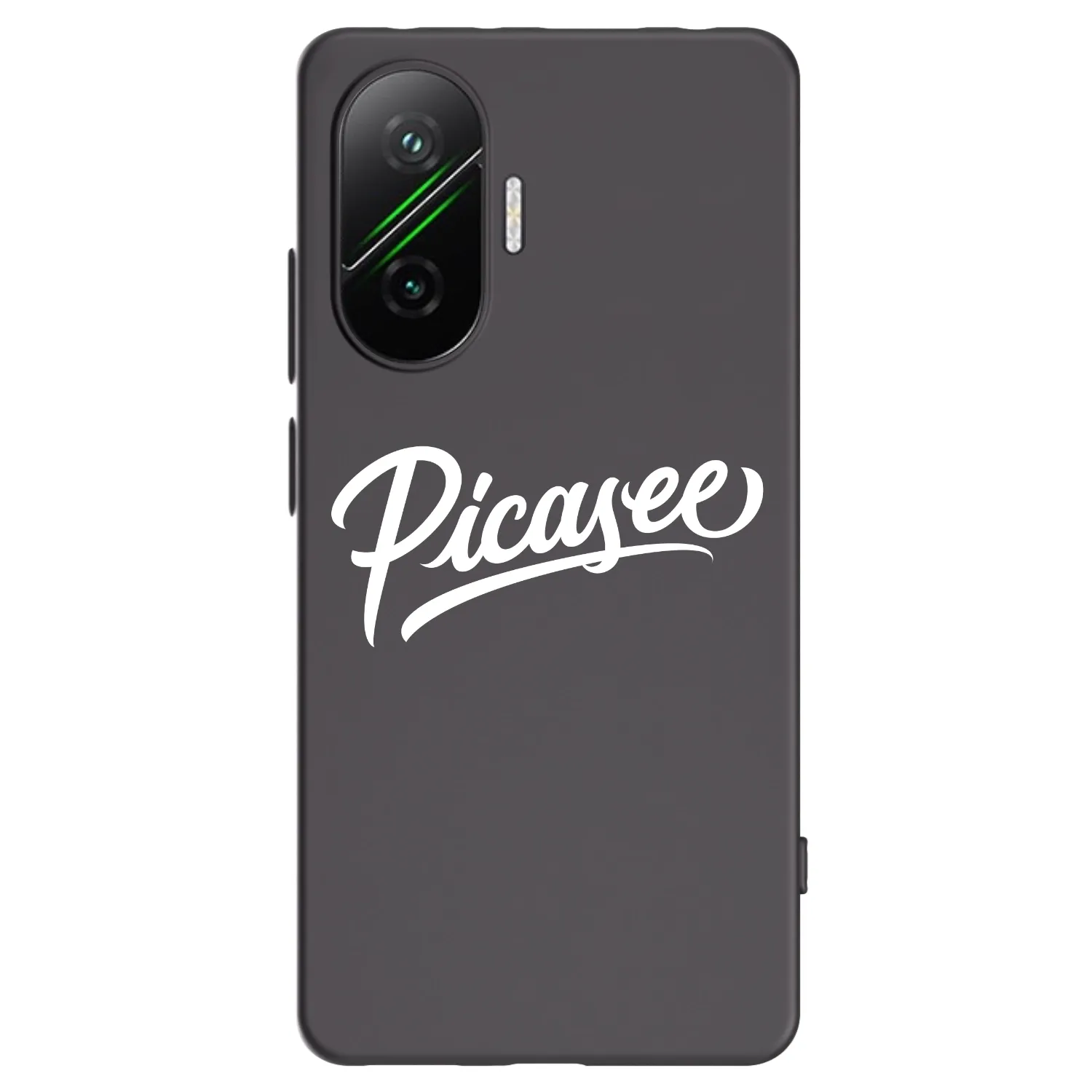 Picasee Xiaomi Poco F7 5G Hülle - Schwarzes Silikon - Picasee - old logo - white