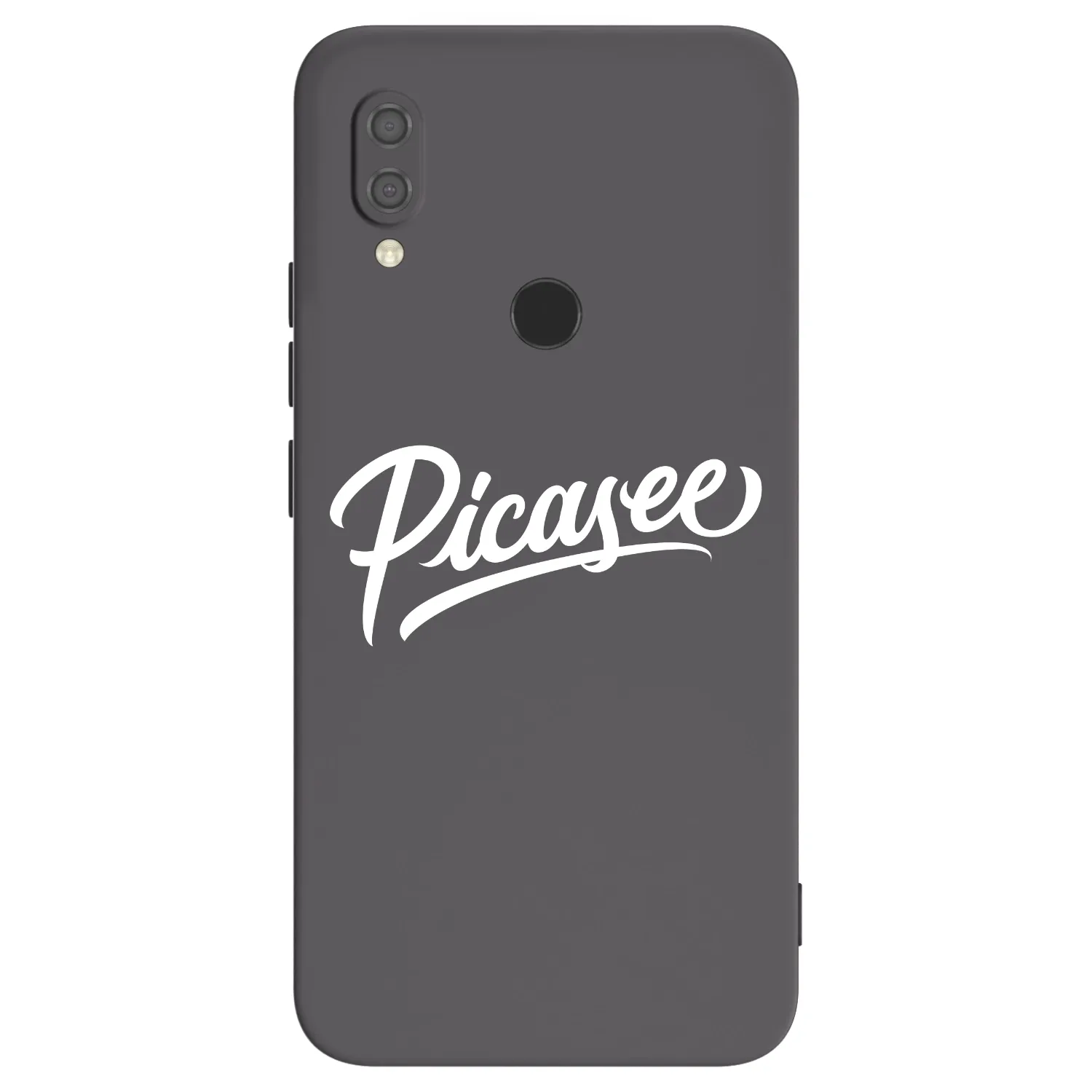 Picasee Xiaomi Redmi 7 Hülle - Schwarzes Silikon - Picasee - old logo - white